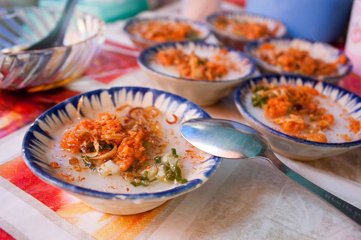 Bánh bèo - a very popular street dish in Ho Chi Minh City, Viet Nam