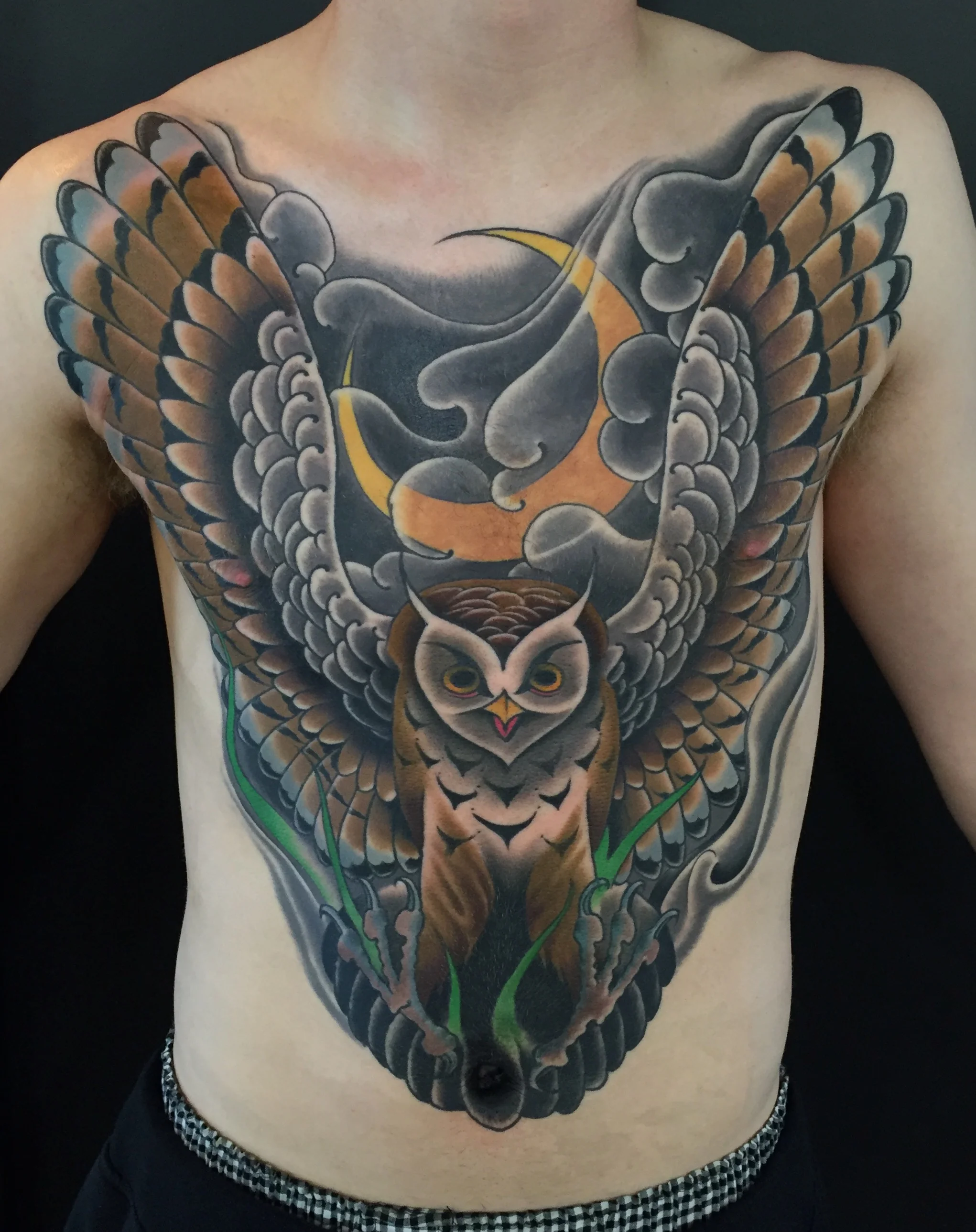 Owl chest abdomen piece