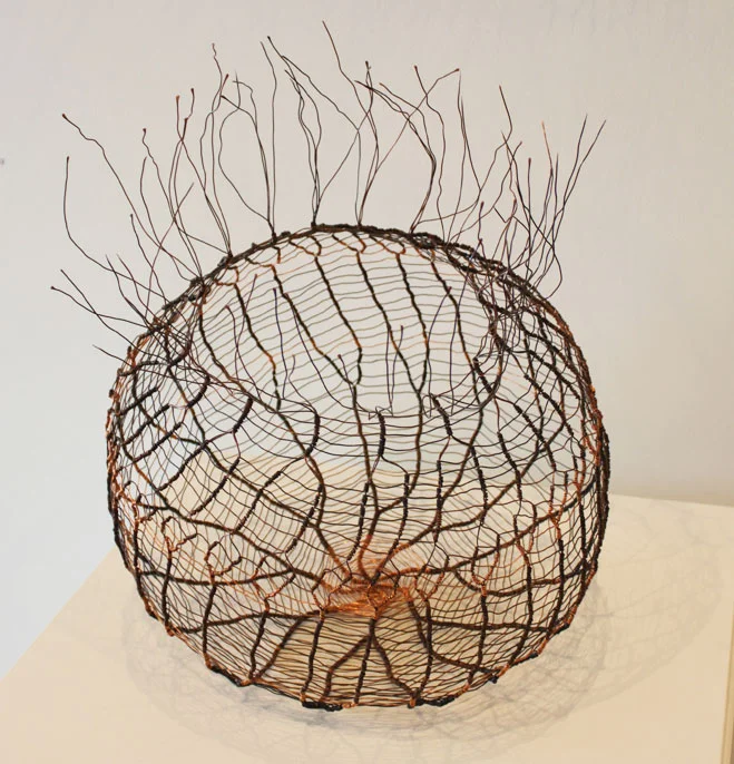 Lithosphere (detail), 2016. Patinated coppr wire.