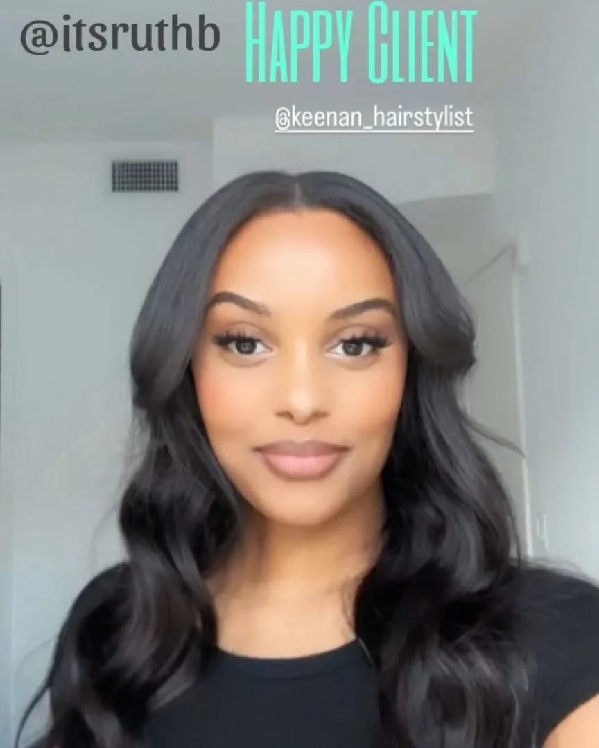 @itsruthb talented lovely singer entrepreneur. #hair #hairsalon #hikarishears #culvercityhairstylist #santamonicahairstylist #hairstylist #marinadelreyhairstylist #curlygirls