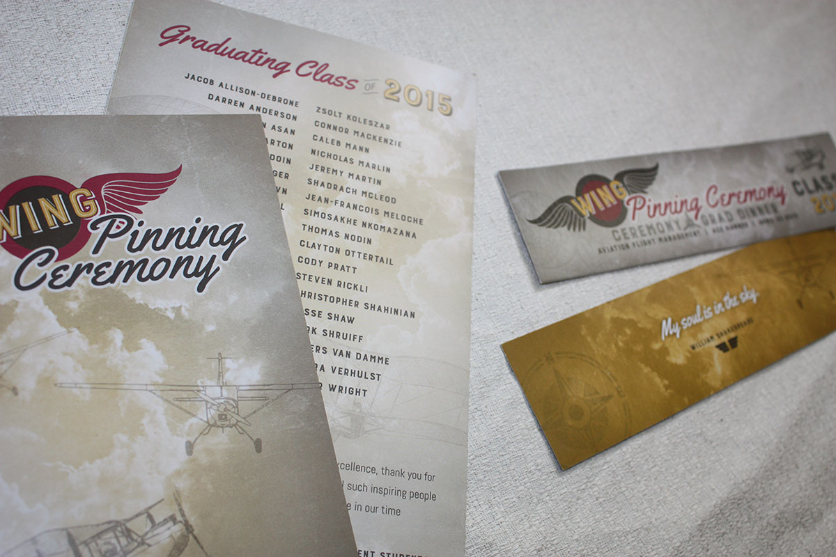 Wing Pinning Program & Tickets/Bookmarks