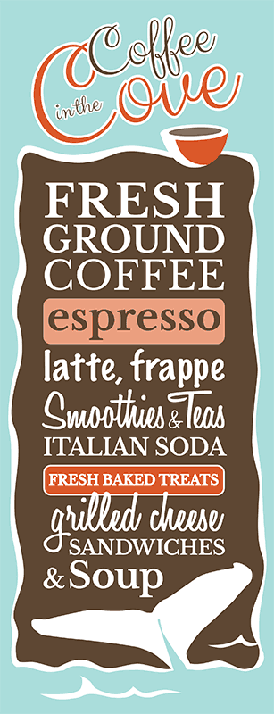 Coffee in the Cove Banner Design