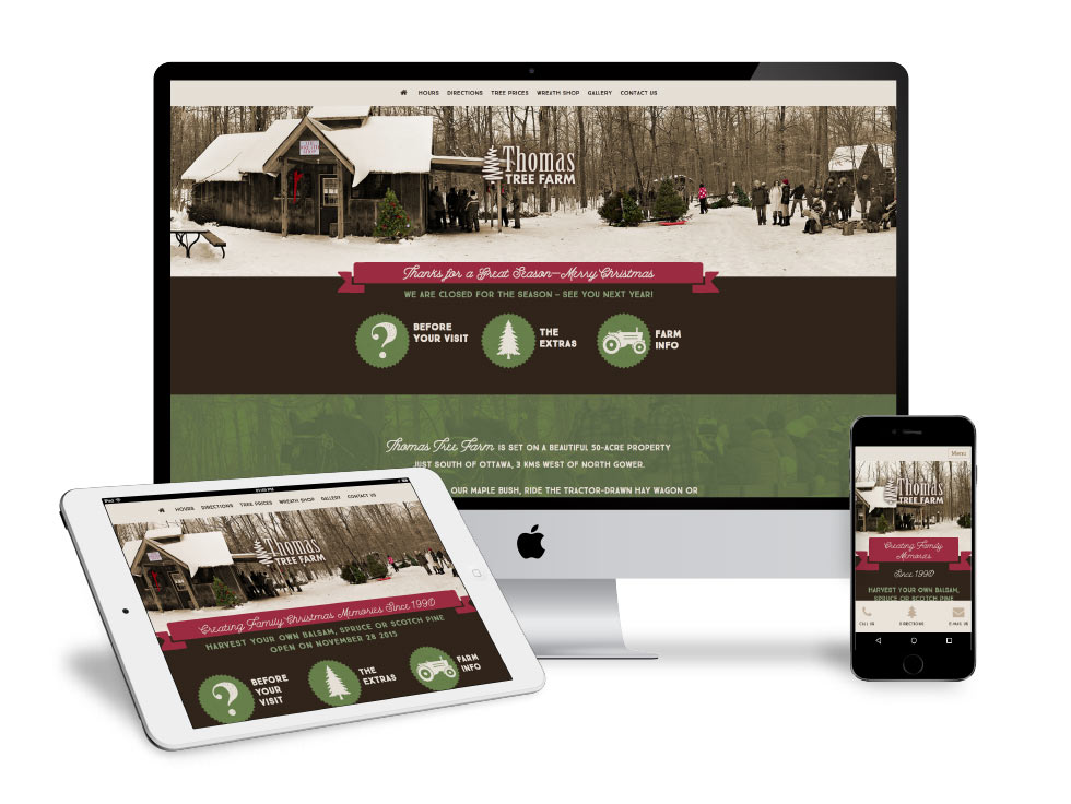 Christmas Tree Farm Website Design