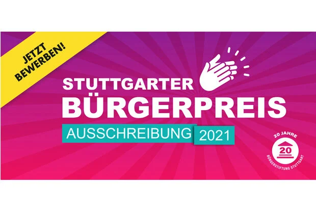 STUTTGARTER BÜRGERPREIS 2021 - jetzt bewerben!
