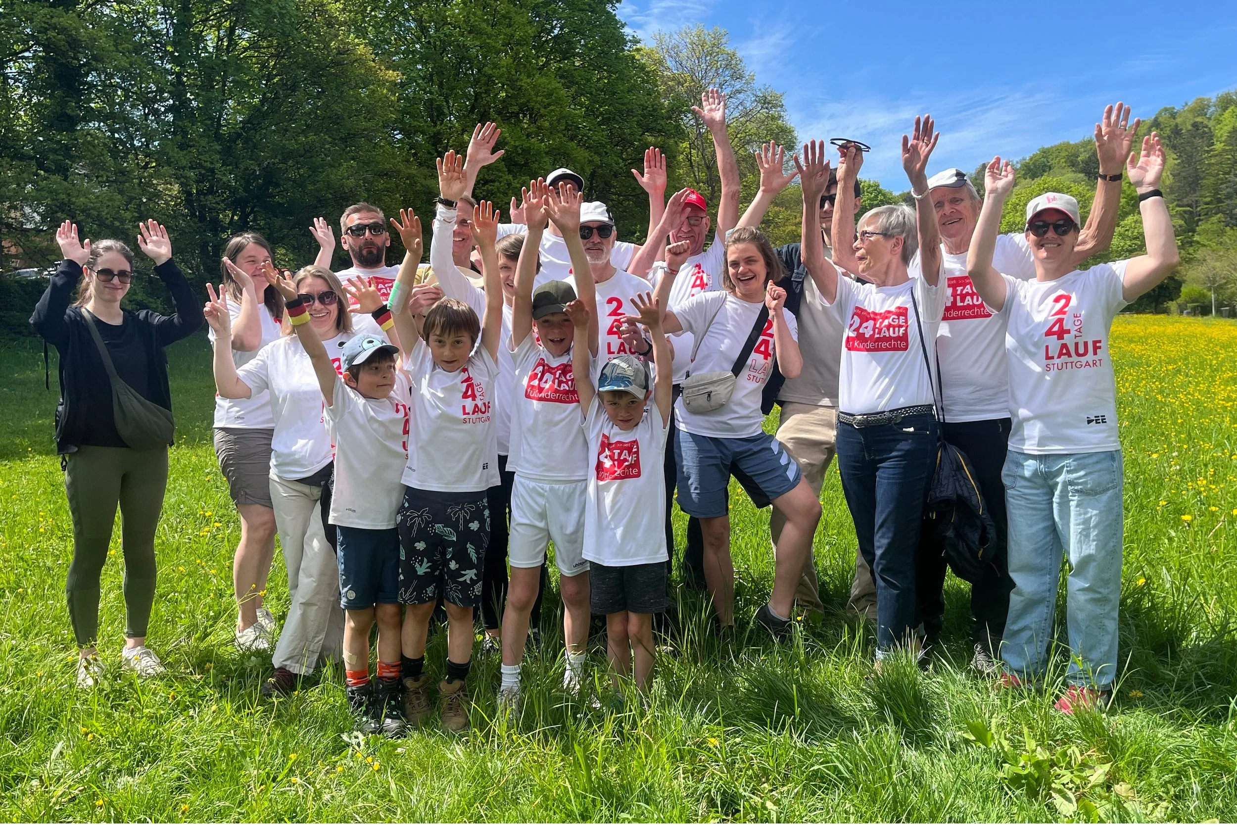 Team der Bürgerstiftung Stuttgart läuft für Kinderrechte