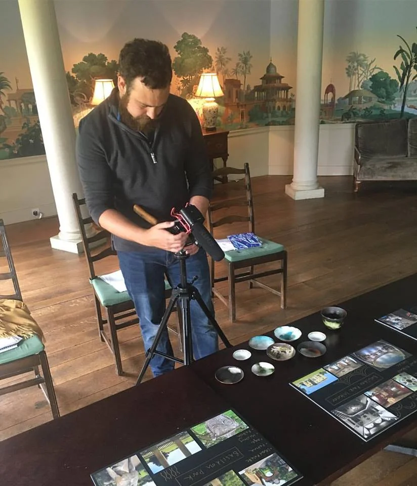 My work being photographed