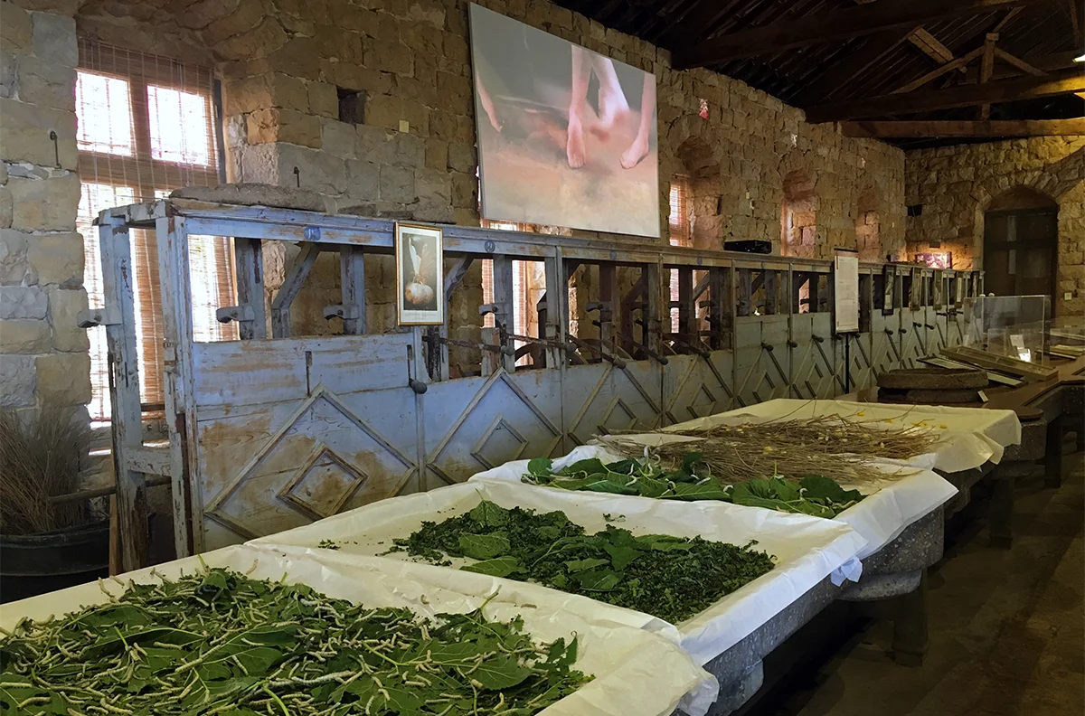 While We Weave film part of the permanent exhibition at The Silk Museum in Bsous 