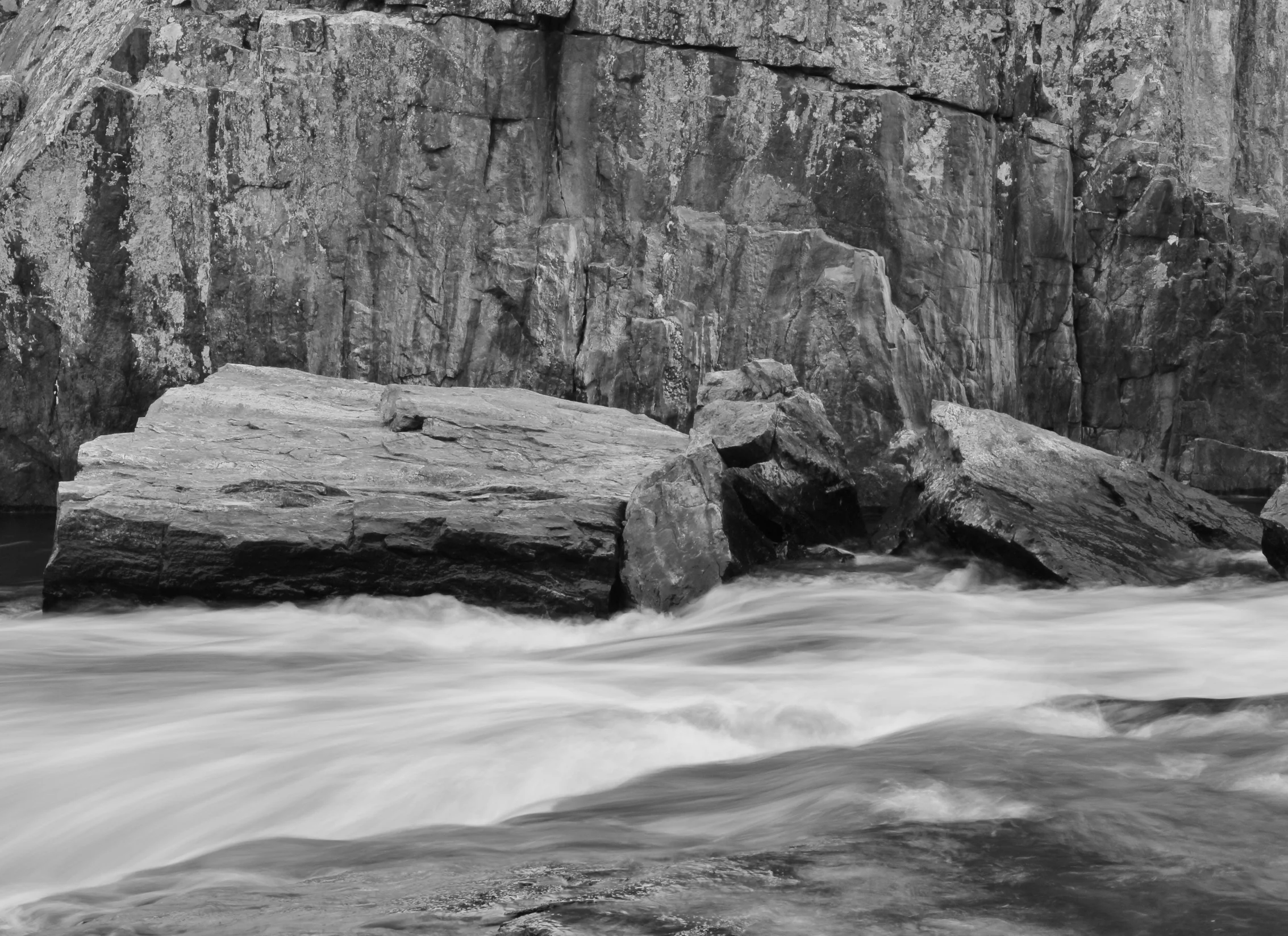 Rock and Water on the Eau Claire River