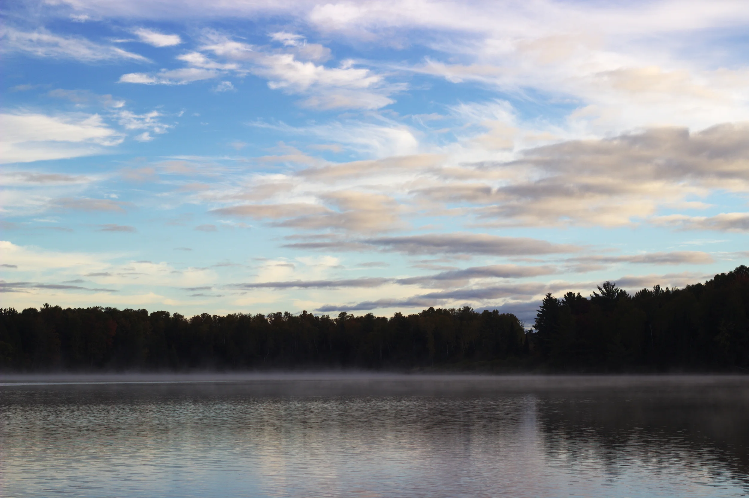 The final morning on the flowage was pretty much perfect.