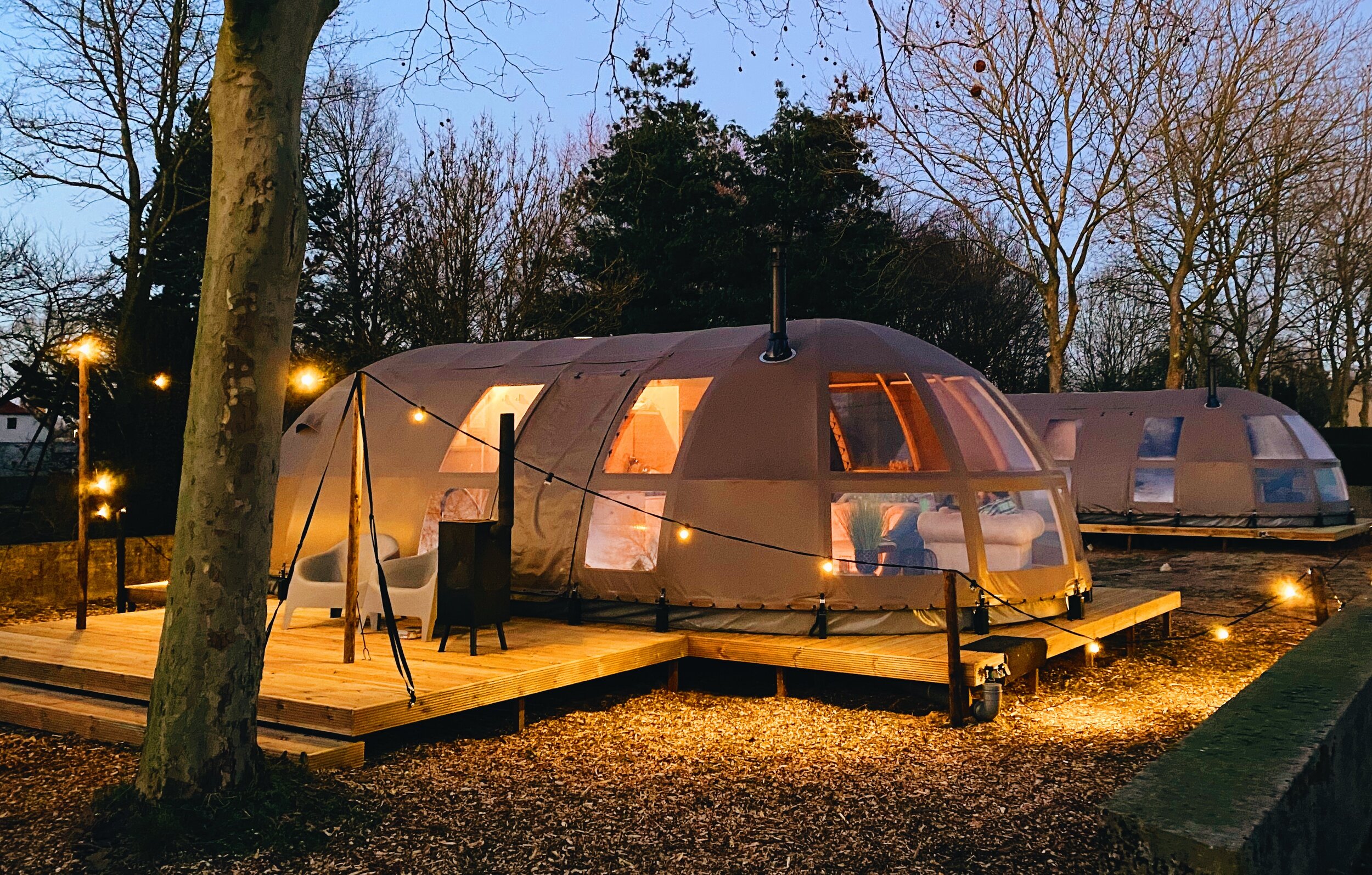 koppel bad mini Slapen in een panorama dome in Nederland | Parc Buitengewoon — Expeditie  Kram: reisblog over kamperen + bijzonder slapen