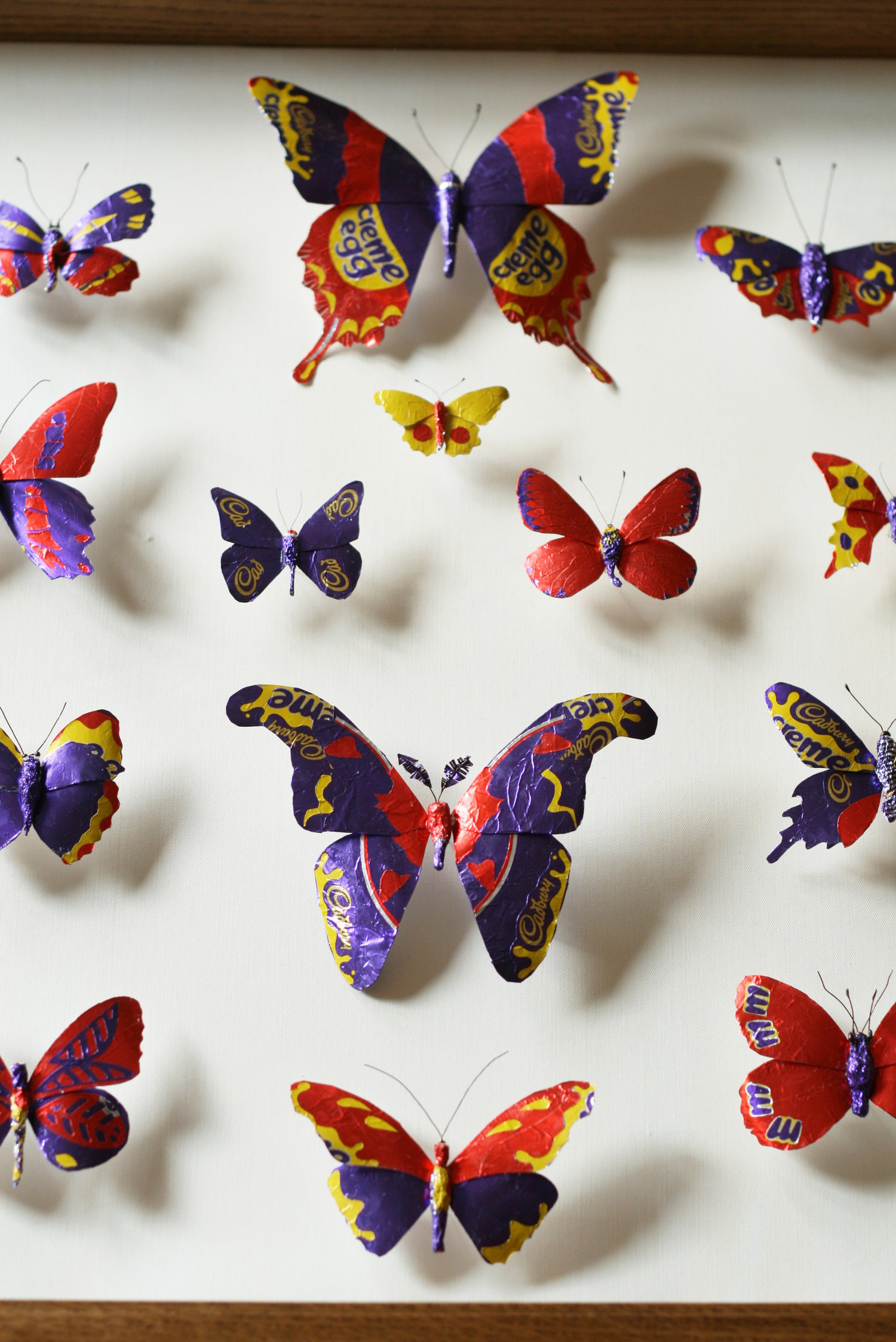 Cadbury Creme Egg Butterfly Display