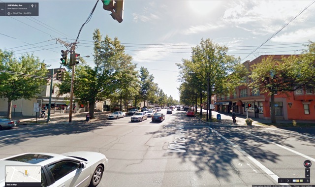 Whalley Avenue street view.