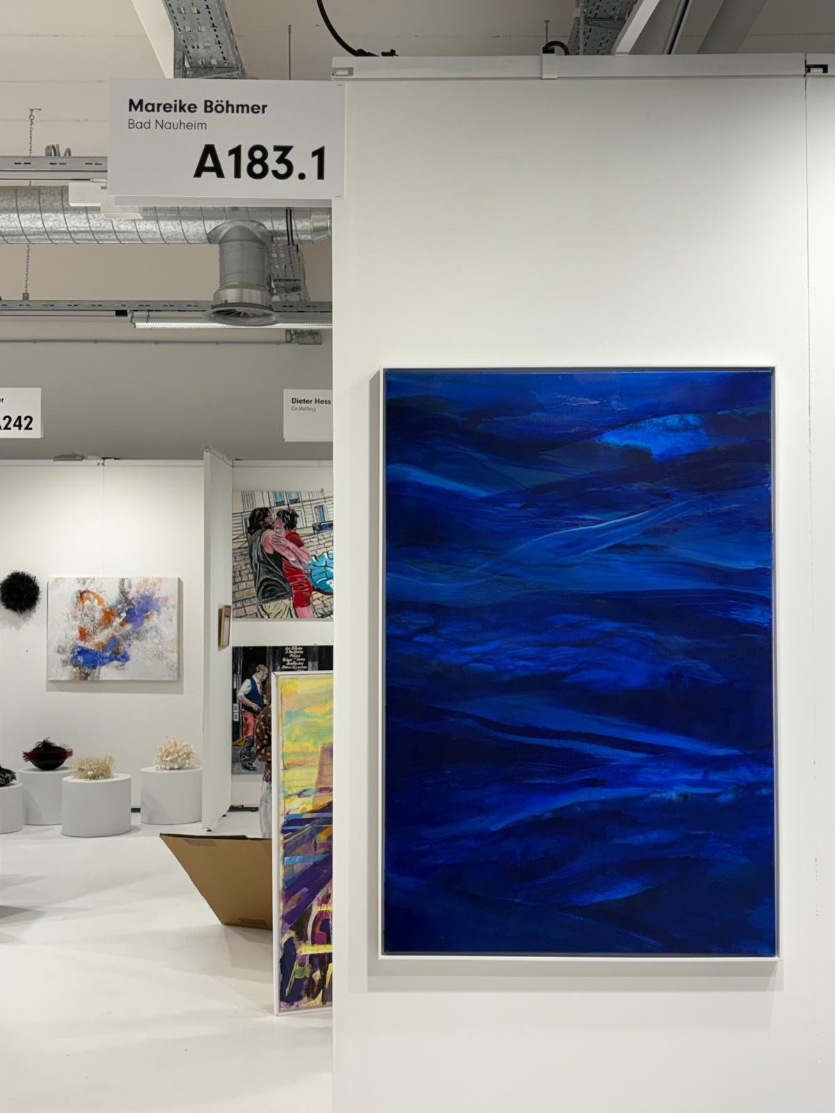 "Waves 3" is an original painting that was the highlight at my exhibition at ARTMUC Spring 2026