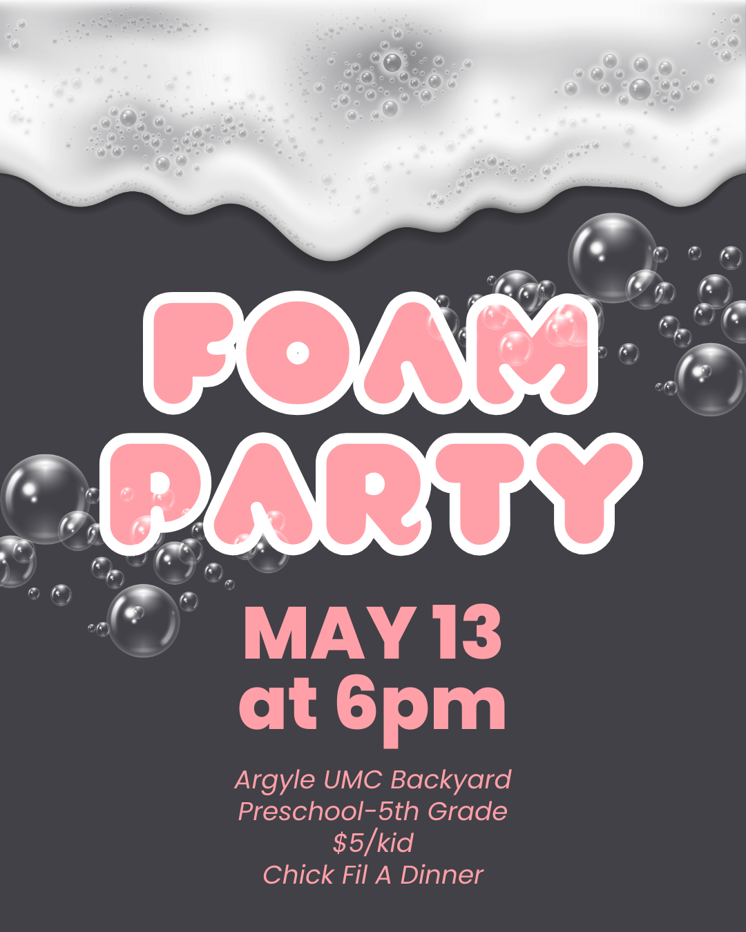 Black and Pink Minimalist Foam Party Instagram Post.png