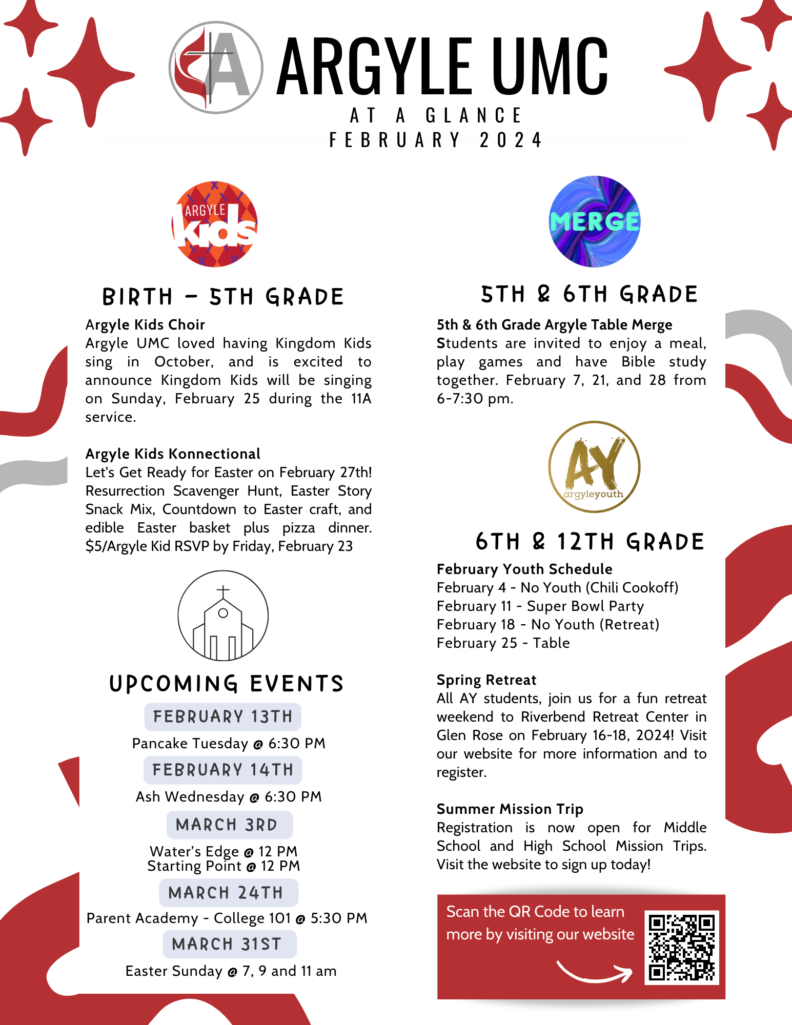 This Month at a Glance — Argyle United Methodist Church