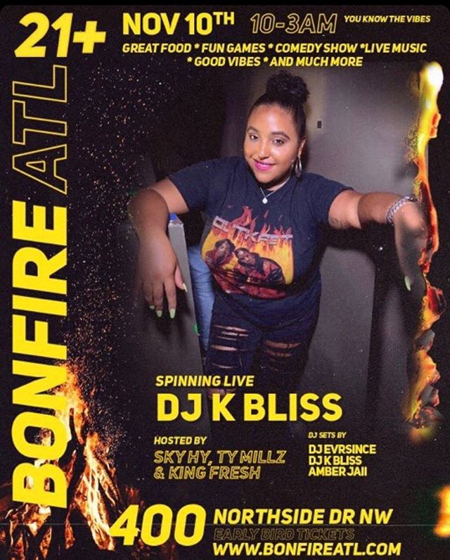 I&rsquo;m invading Atlanta right now so talk to me nice 😝 tomorrow night come get this vibe @bonfireatl 🔥🔥🔥