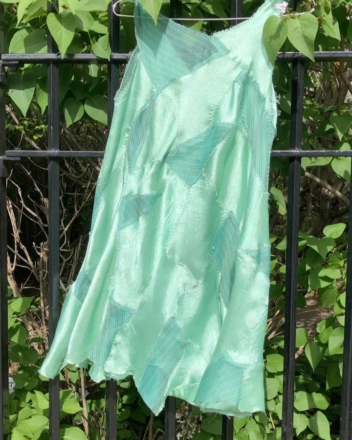 Seafarer Fari Dress 🌊 

Where could you go in this? 🔮✨

Uniquely draped &amp; patched sheer vintage upholstery textile &amp; small batch viscose/cotton blend~reversible dress or tunic💎

Made in house &amp; for sale now @lagoon.ny 🦋

*
*
*
*
*
*
*
