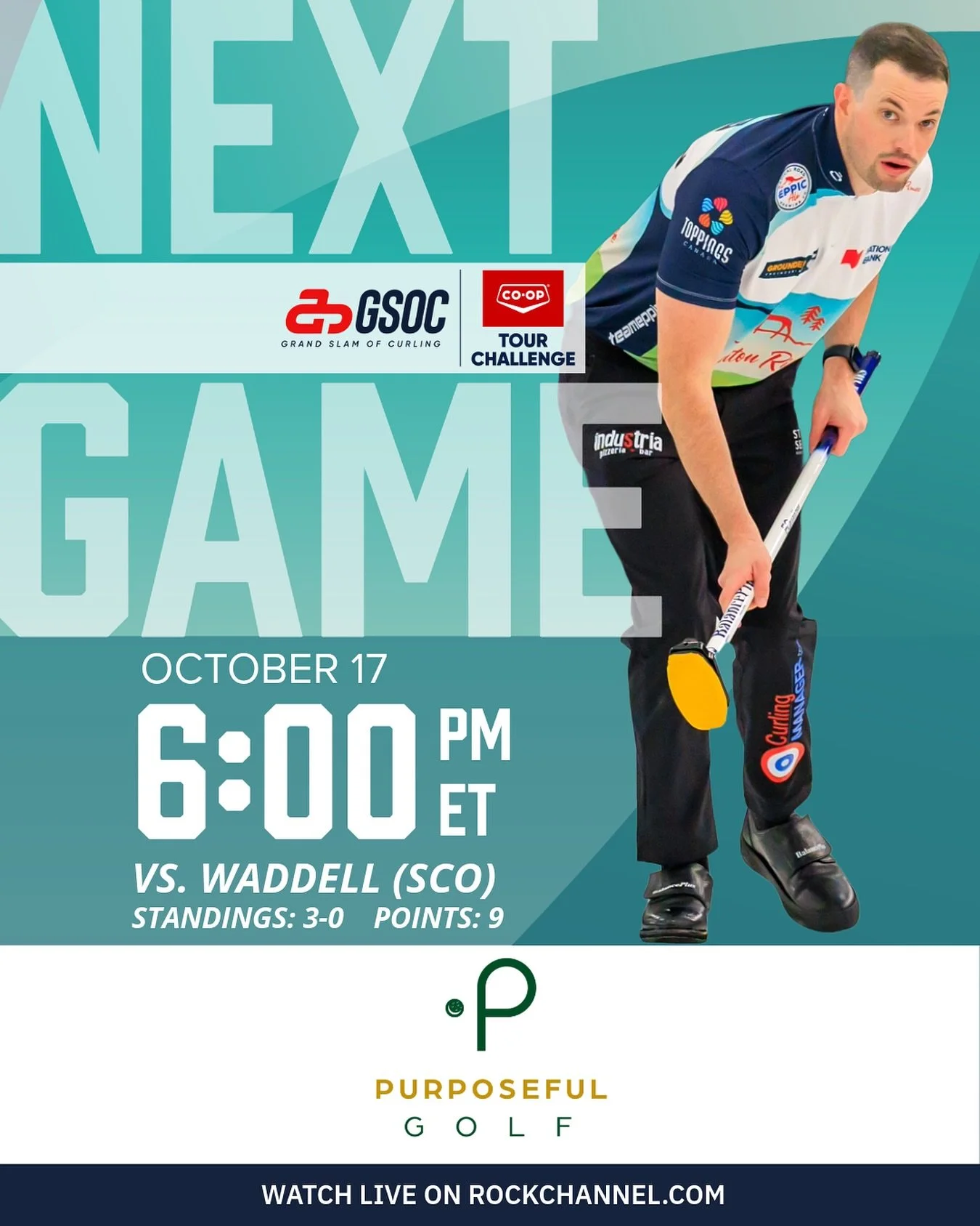 🚨 Back on the ice at 6 PM|ET in the GSOC Tour Challenge! Watch live on rockchannel.com! 💻

#TeamEpping #Determination