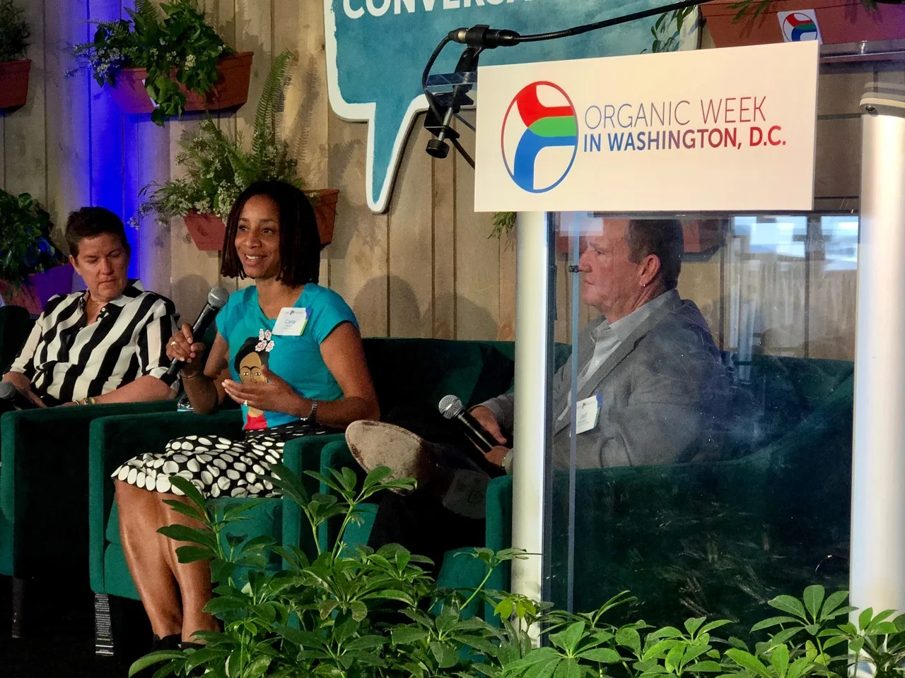 Carla Vernon, President of General Mills’ Natural & Organic Unit, speaks on May 22 at OTA’s Organic Week in Washington, D.C.