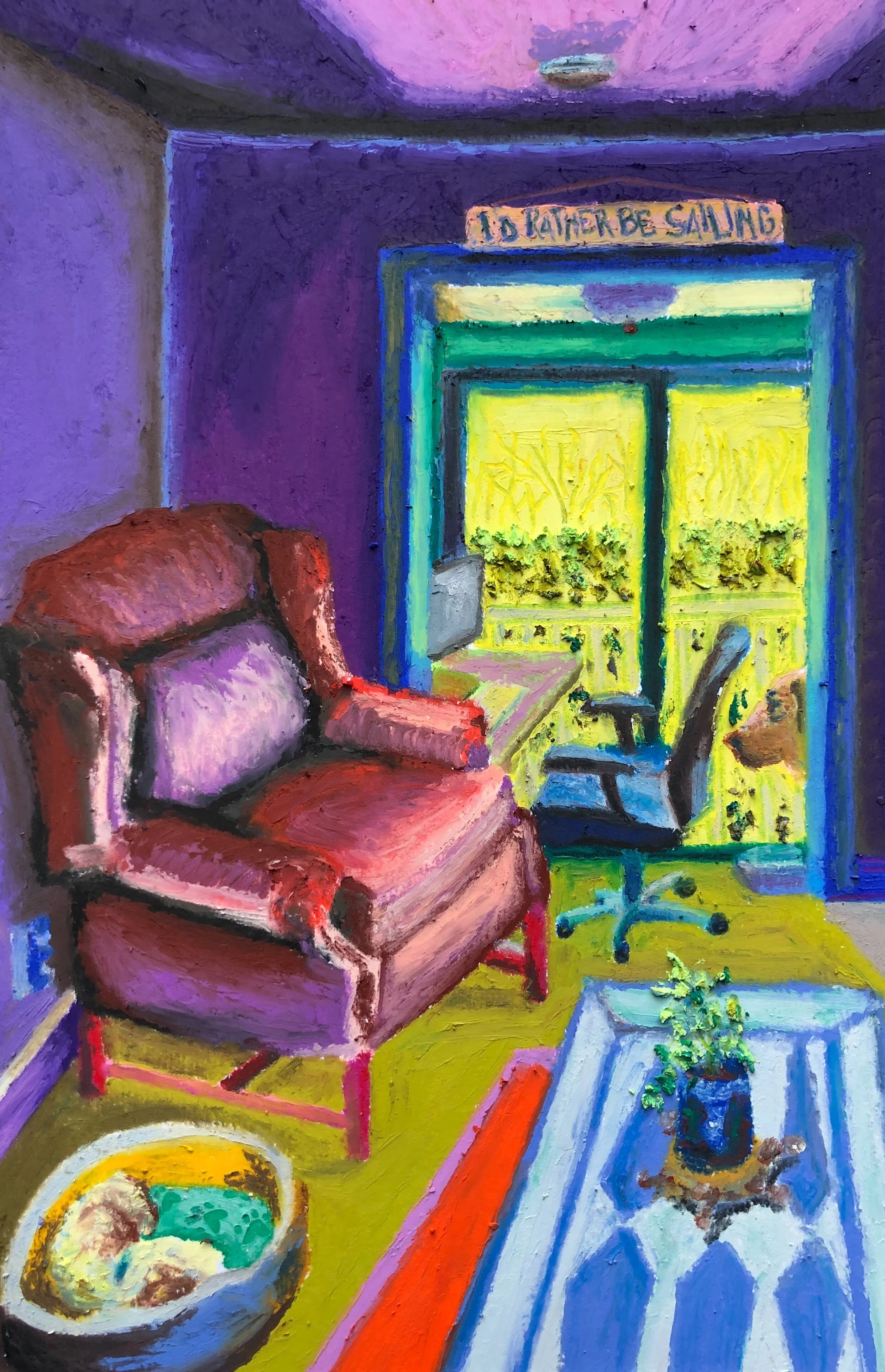 "forced, finally, to slow down." (day 64)