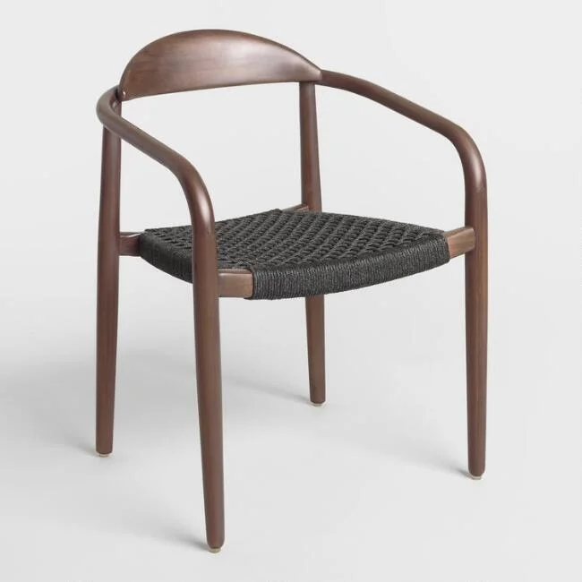 Brown & Charcoal Gray Woven Chair