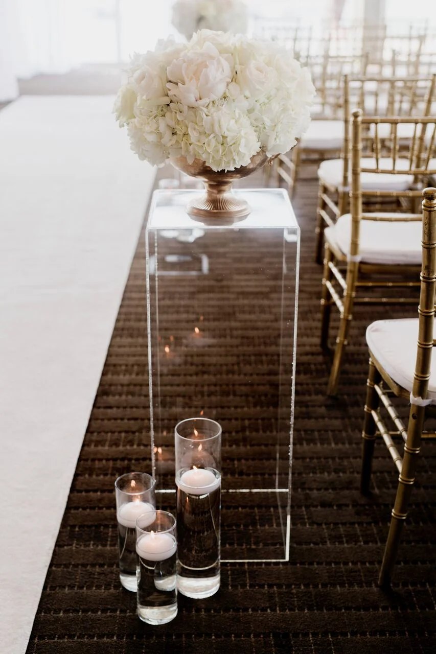 Clear Lucite Column