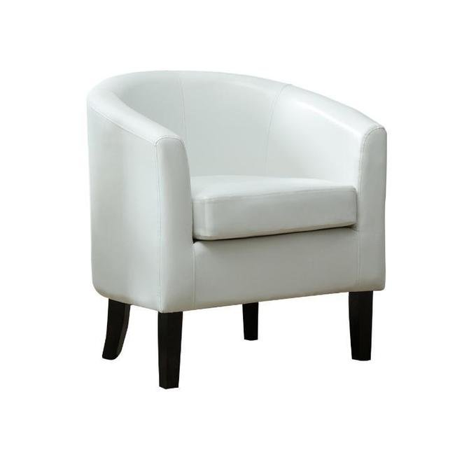 White Barrel Chair