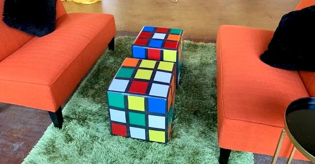 Rubik's Cube End Tables 