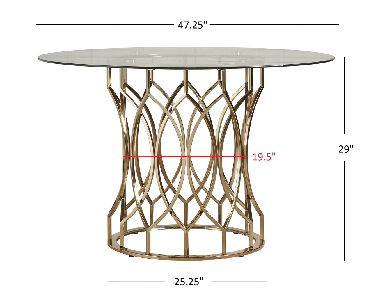 Gold Geometric Table