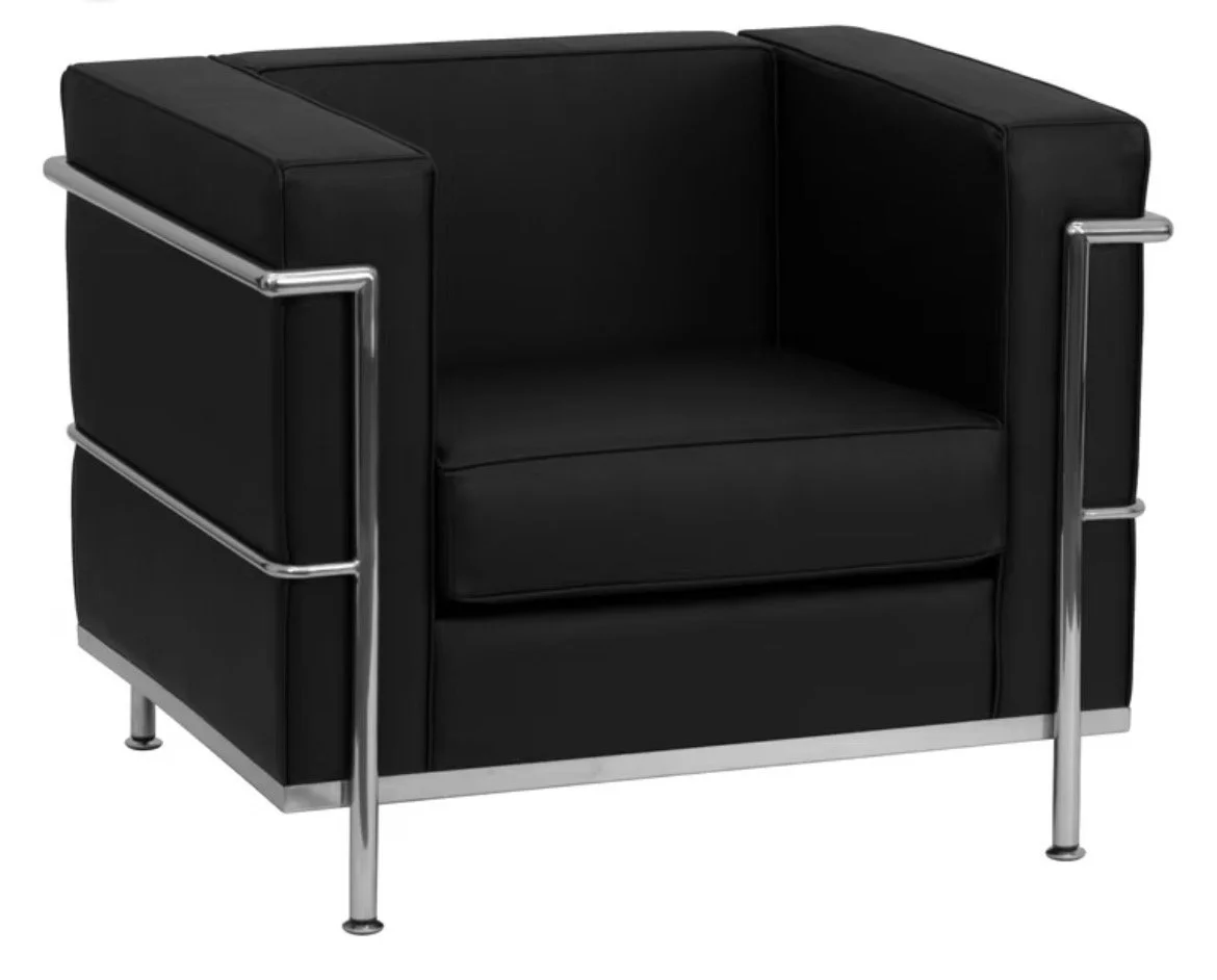 Modern Black with Chrome Chair