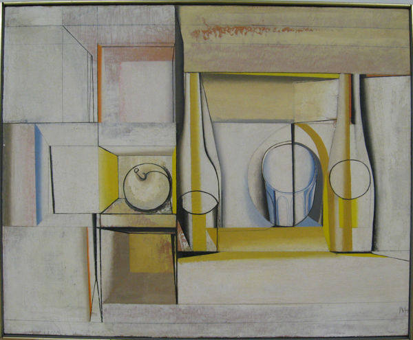 Still Life with White Wine and Water; Joseph Mellor Hanson, 1958; Oil on canvas; The Met, New York.