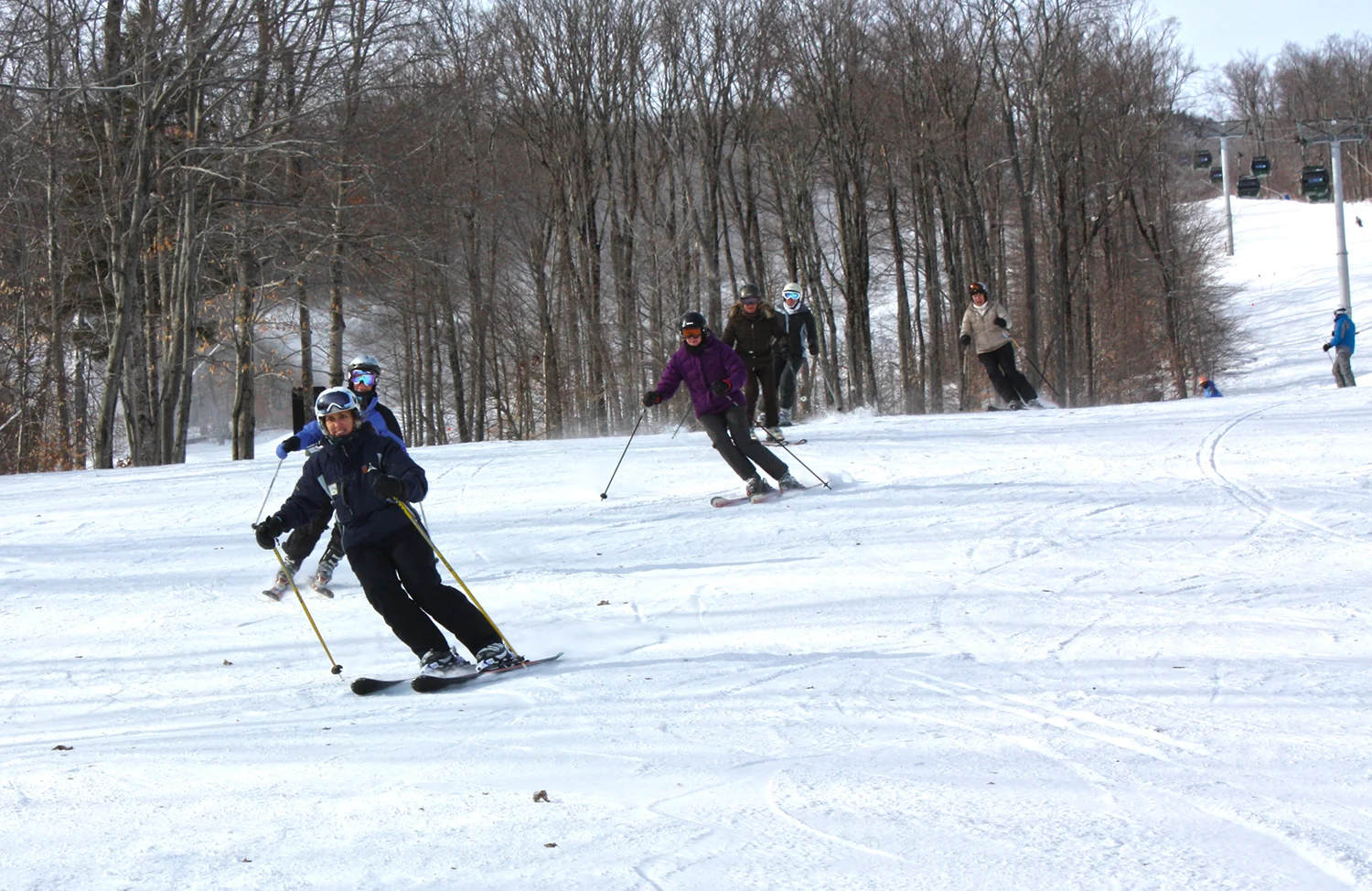 The author, Gail Setlock, leads the Ladies Escape program – six-Wednesdays of coaching, feedback and fun at Gore Mountain. Gore Mountain
