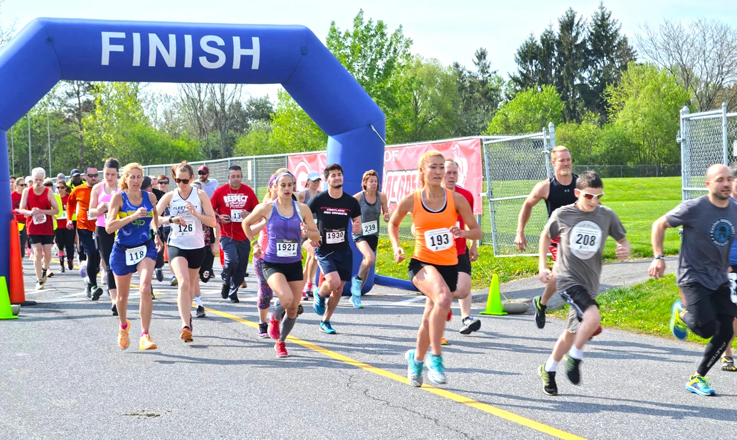 Start of 2016 inaugural Summer Smith 5K for Addiction Awareness. Kelly Ottinger