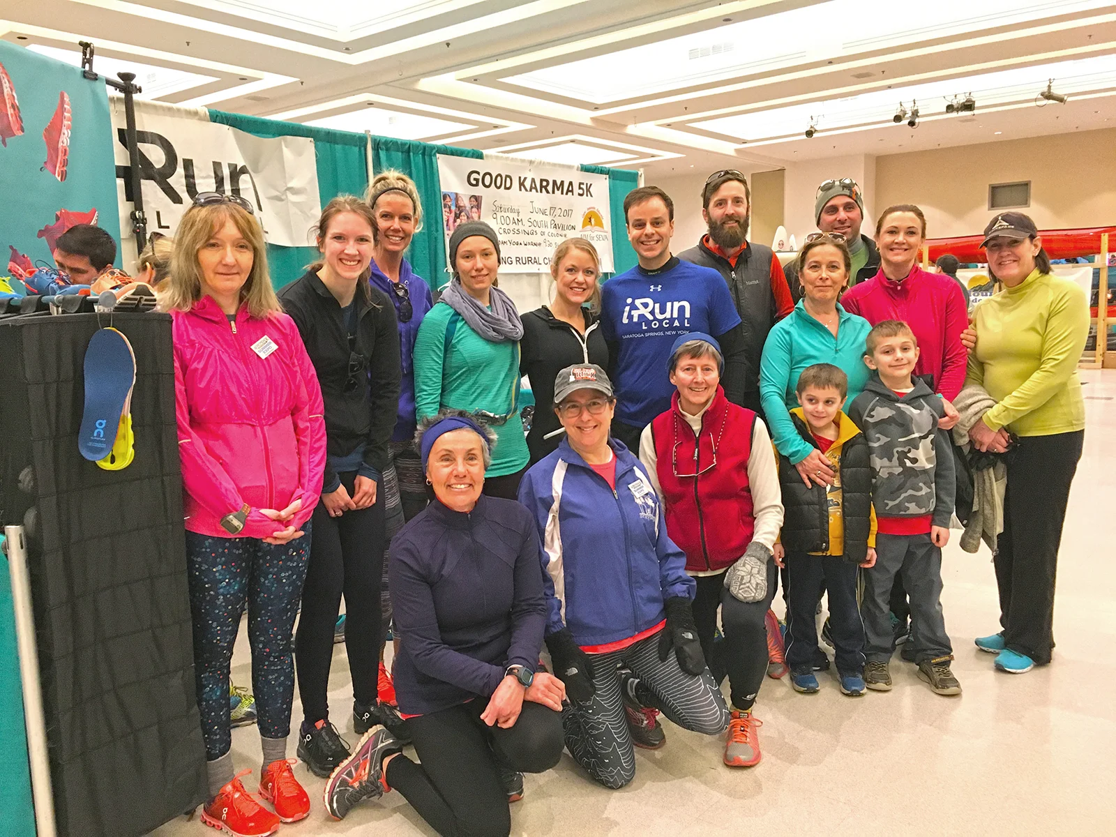 MONA CARON Saratoga running shop iRun Local held a morning run on Sunday morning starting from the expo and ending with a bruch for all participants.