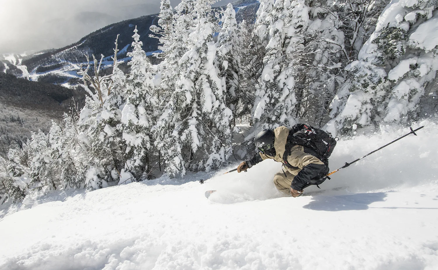 Discovering powder at Whiteface in February 2017. Jacob Sporn/ORDA
