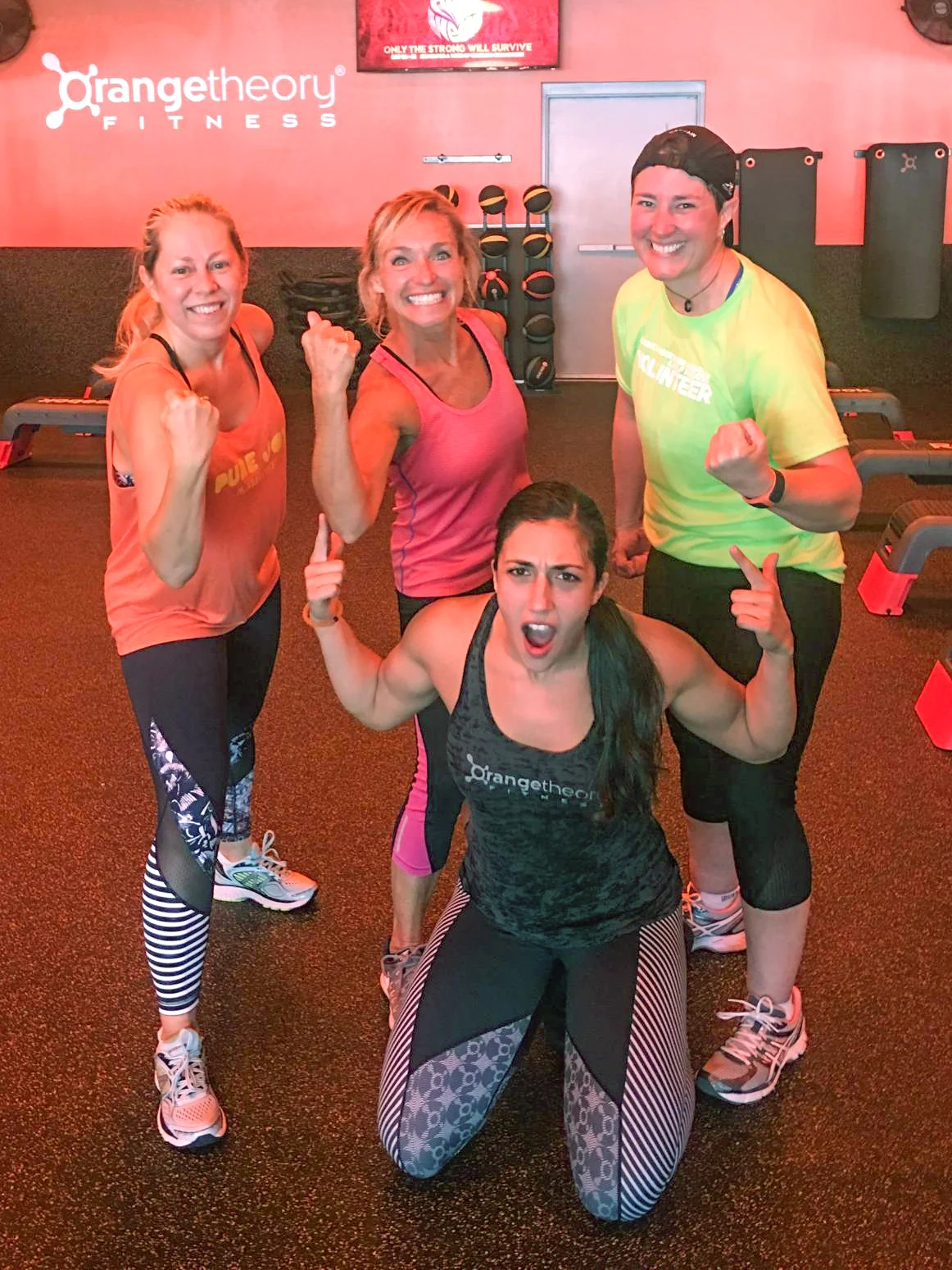 Training buddies at OrangeTheory Fitness.