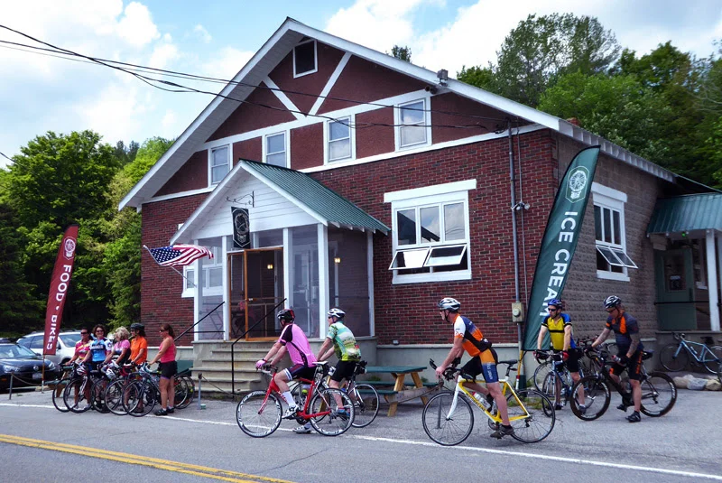 A cycling hot spot, the Hub in Brant Lake. Dave Kraus/krausgrafik.com