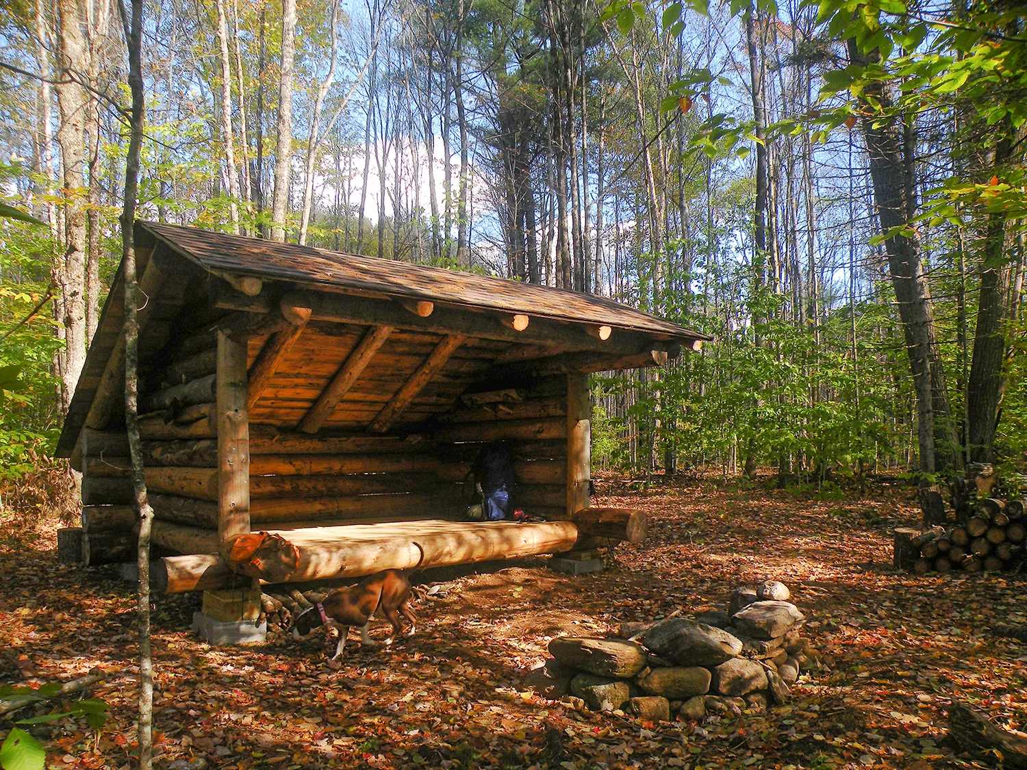 The newly built lean-to makes a nice destination for a weekend hike. Bill Ingersoll