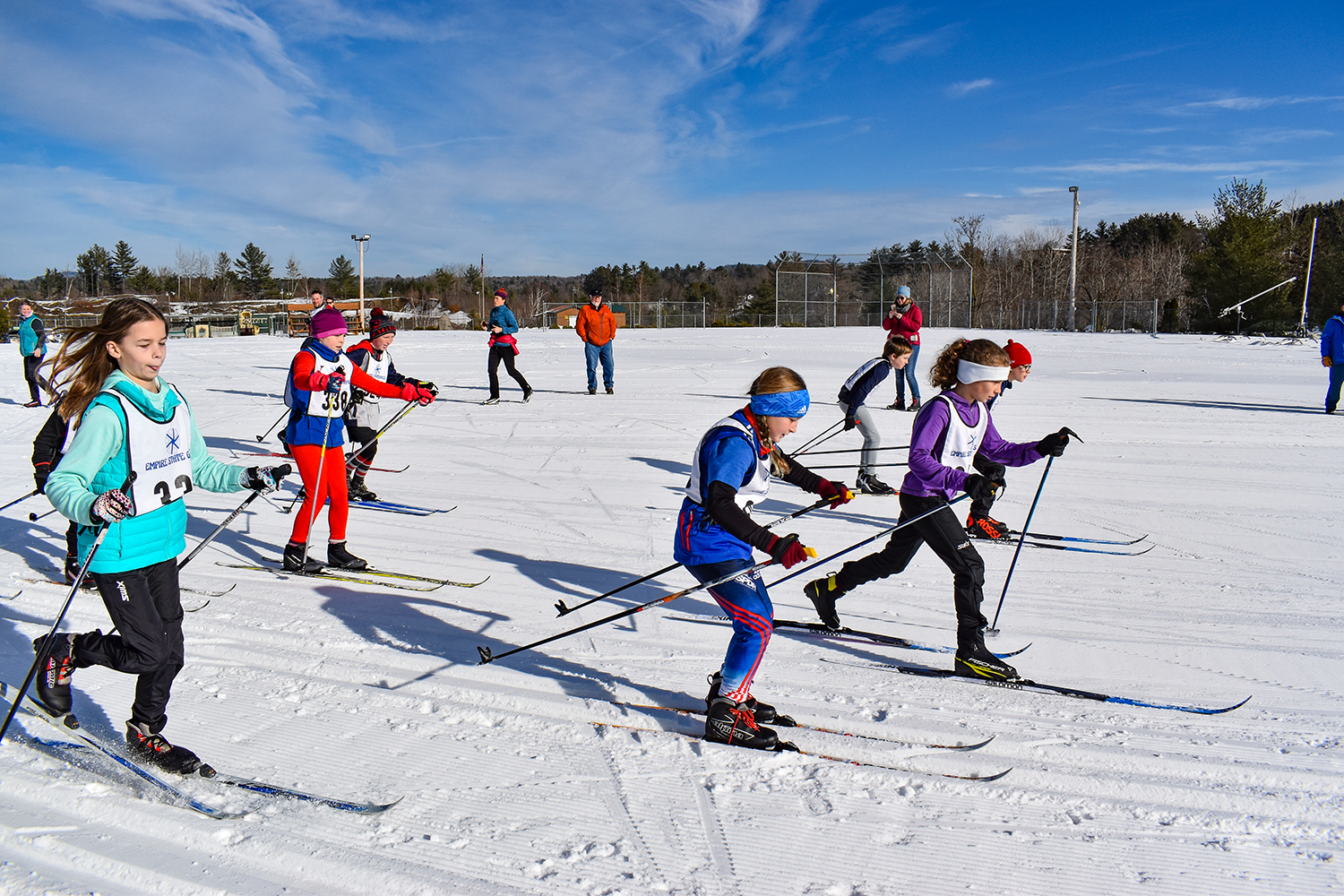 Start of the Bill Koch youth race at Shenendehowa Nordic's Classic Race on January 5, 2019 at Gore (Ski Bowl). Darryl Caron