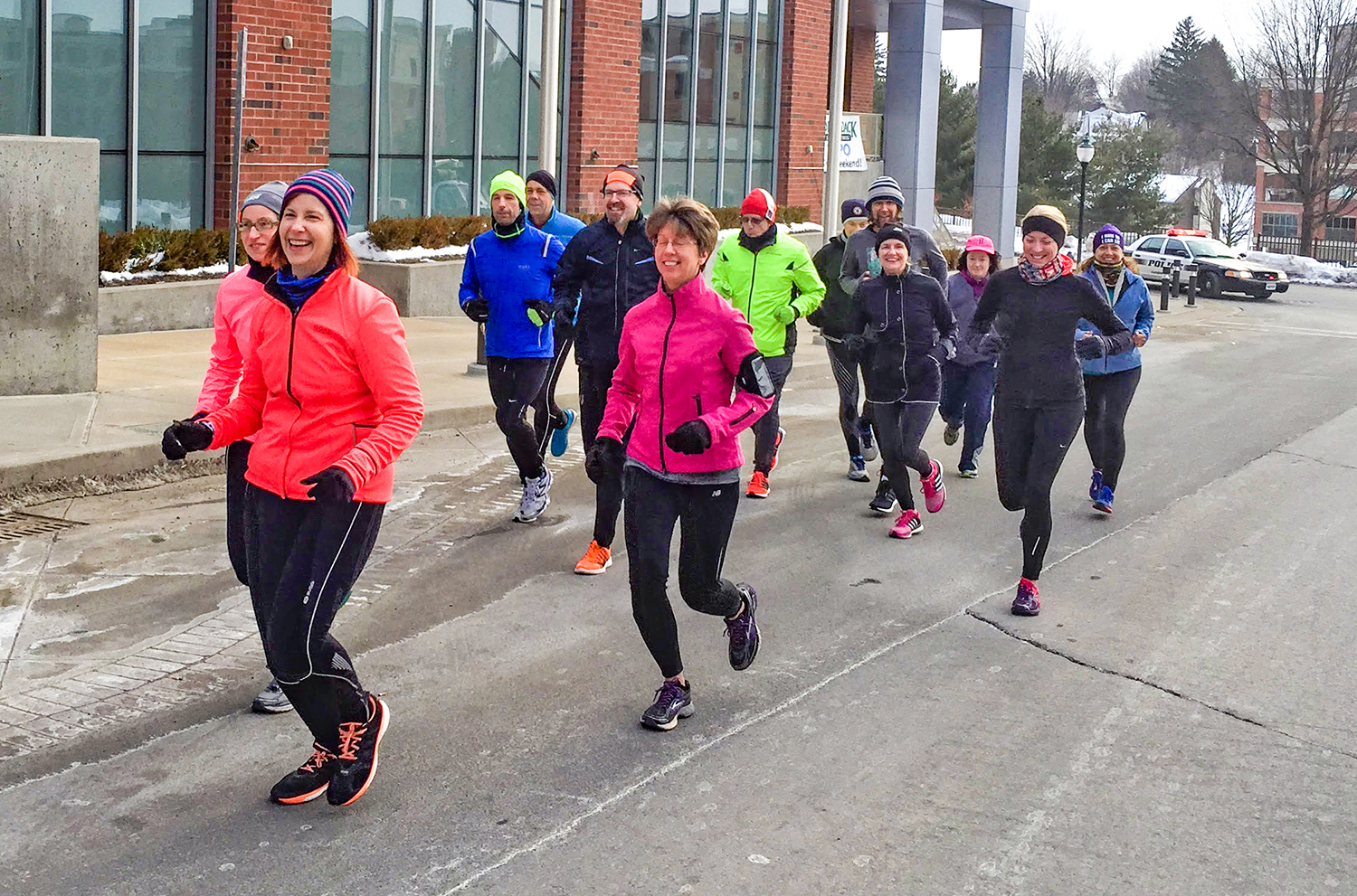 Fleet Feet training run at the 2015 Adirondack Sports Summer Expo. Darryl Caron