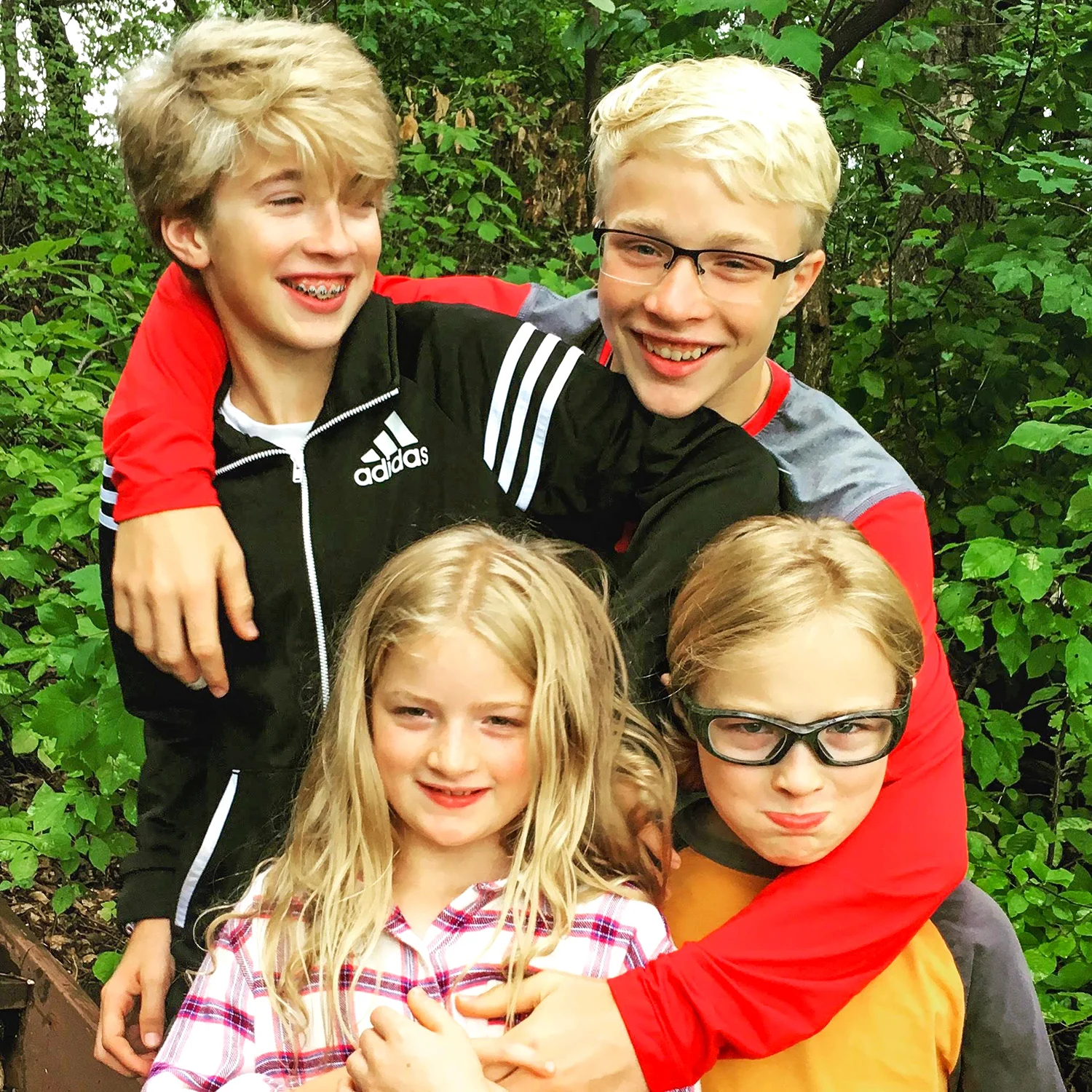 Fall of 2018: Matthew, Samuel, Selah and Reid. Shelly Binsfeld