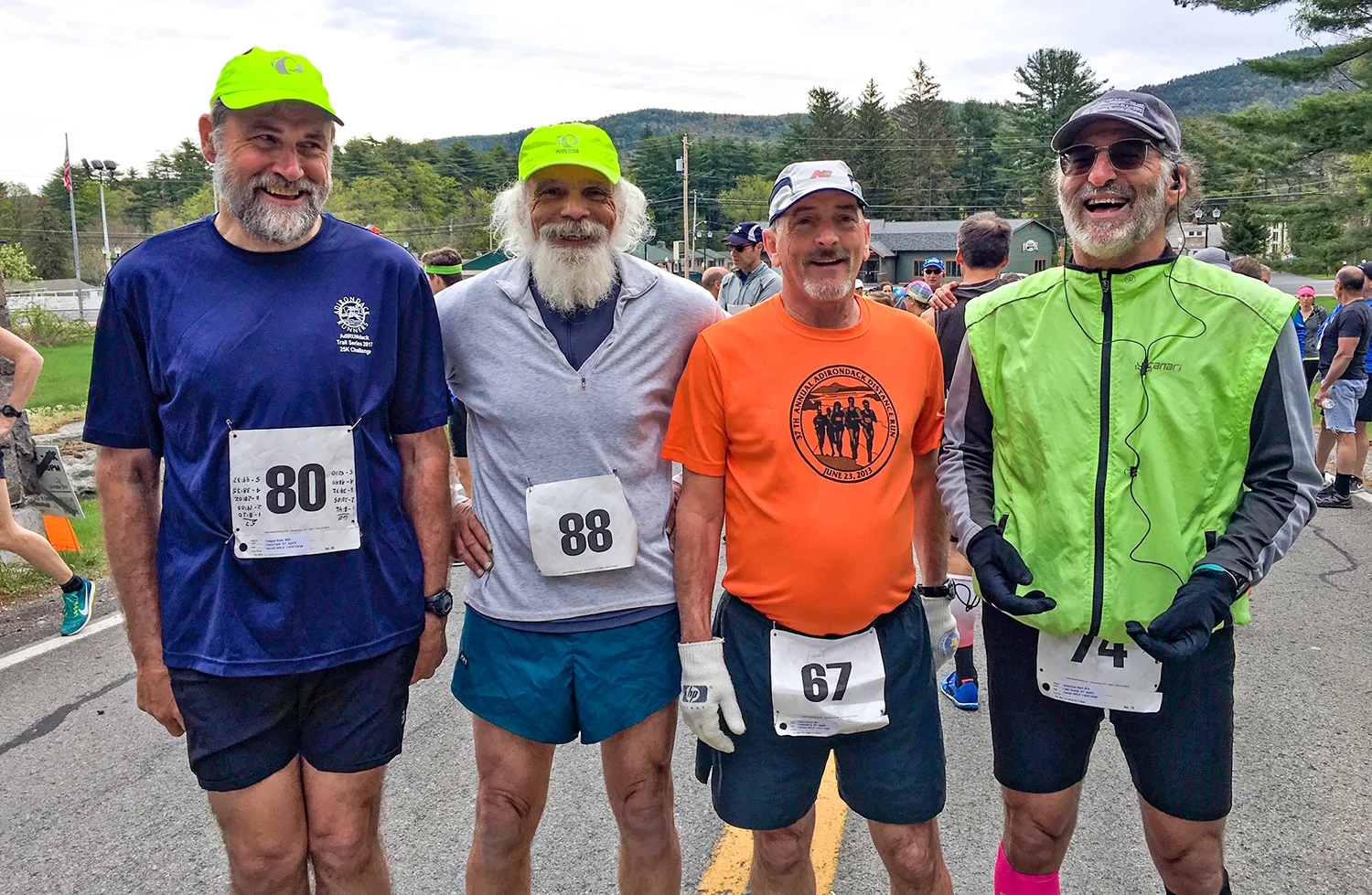 Brian Teague, Larry Mancini and Dan Olden have ran all 29 races, and Mark Schachner has done 26. Jill Pederson
