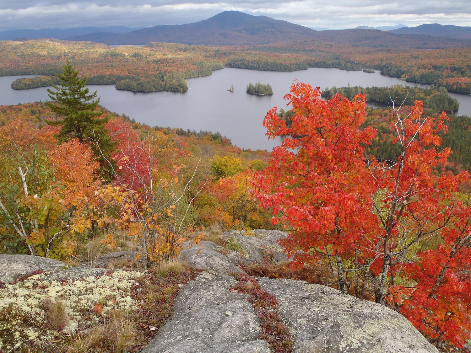 Fall view of McRorie Lake from Mud Pond Mountain. Rich Macha