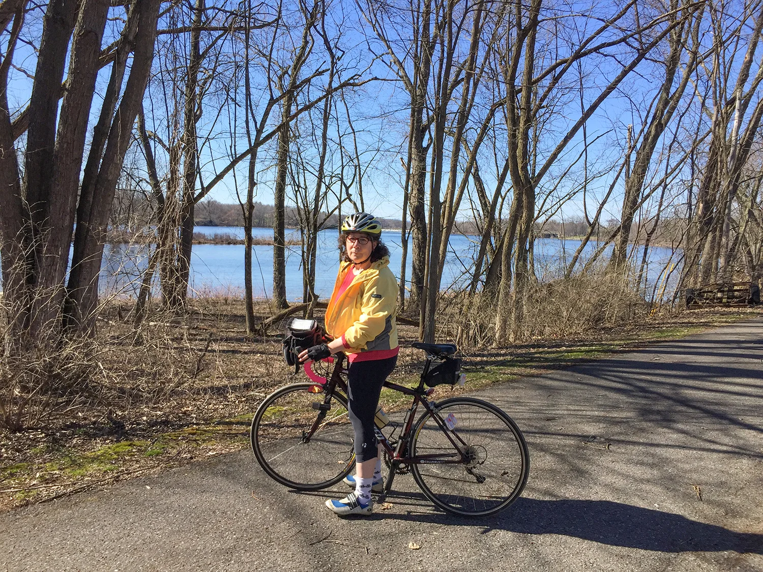 Kathy near the Hudson River, fall 2018. John Ceceri