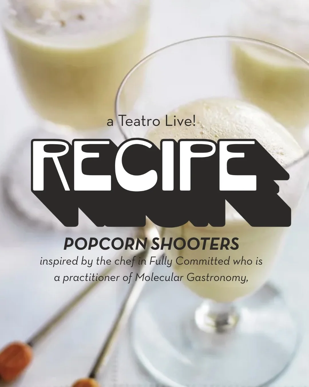 Dedicated Teatro Live! fans will know that we like to share a recipe relating to our upcoming show, and with a show that&rsquo;s all about a quest for food, you&rsquo;d think there&rsquo;d be some obvious contenders. There&rsquo;s a challenge though 