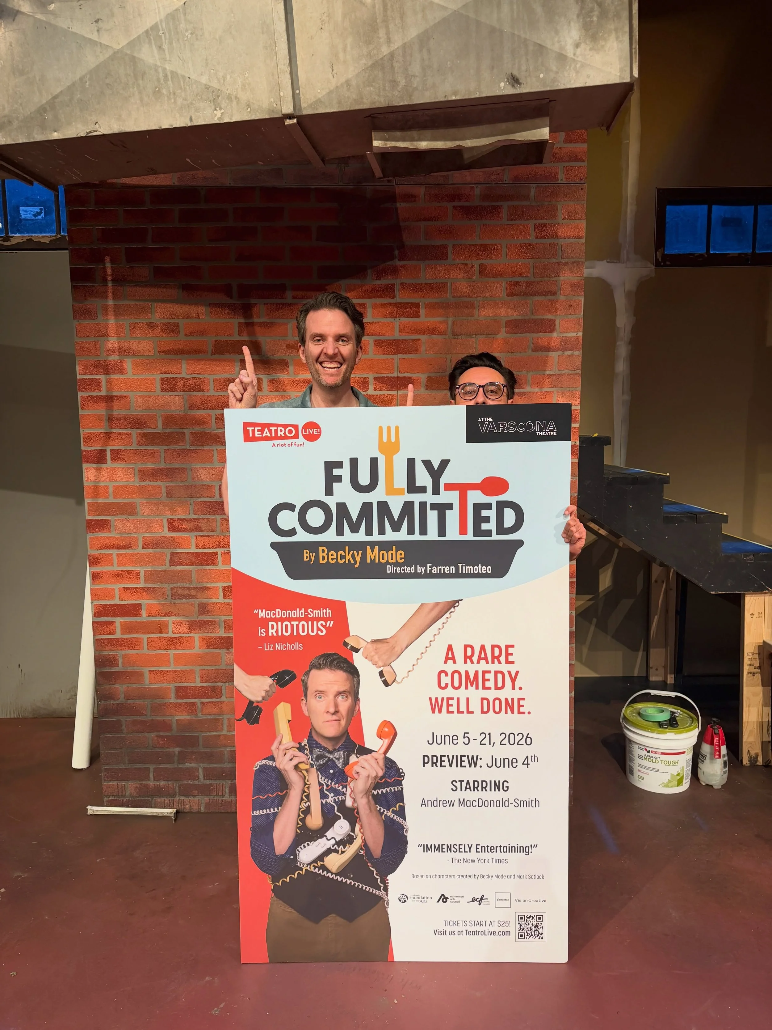 One week until Fully Committed opens at @varsconatheatre!

In just seven days, audiences will step into the basement office of Manhattan&rsquo;s hottest restaurant, where one overworked actor juggles celebrities, socialites, mobsters, impossible dine