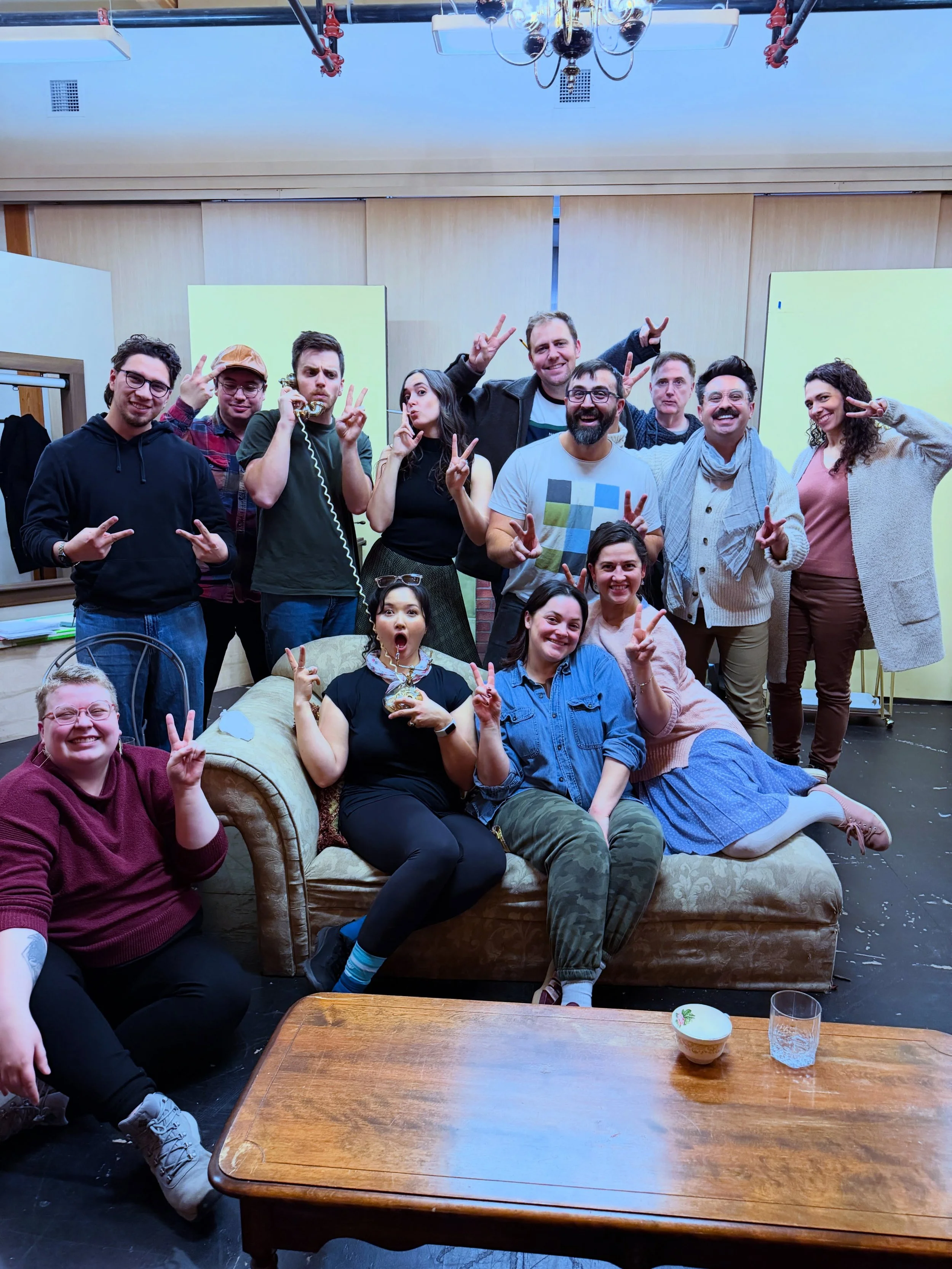Just TWO WEEKS until The Cottage opens!

These photos offer a little peek behind the scenes at all the hard work the cast and crew are putting into bringing this show to life. There&rsquo;s plenty of hard work happening, but there&rsquo;s also SO. MU
