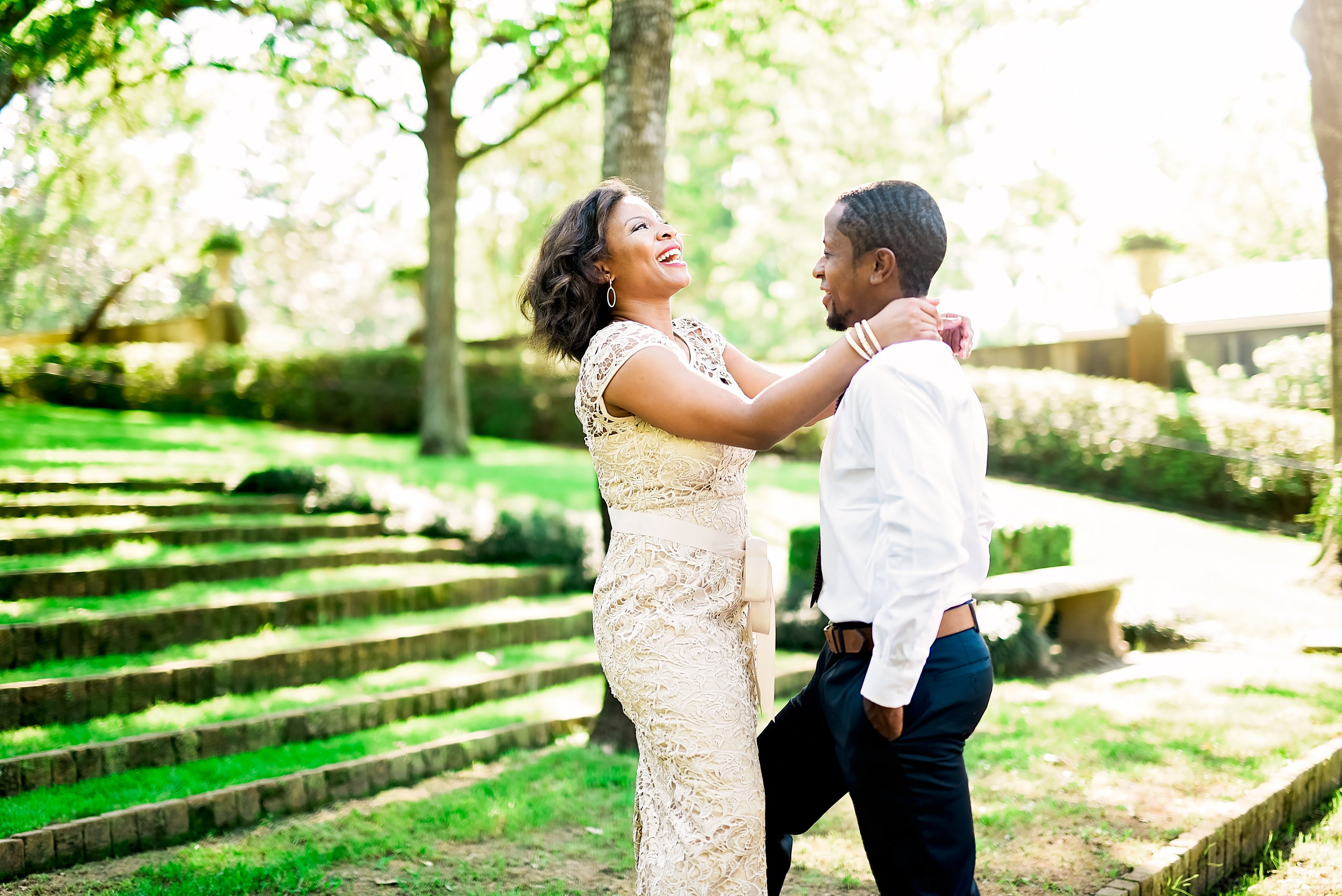 Tochi Julius Engagement At Bayou Bend Collection And Gardens In