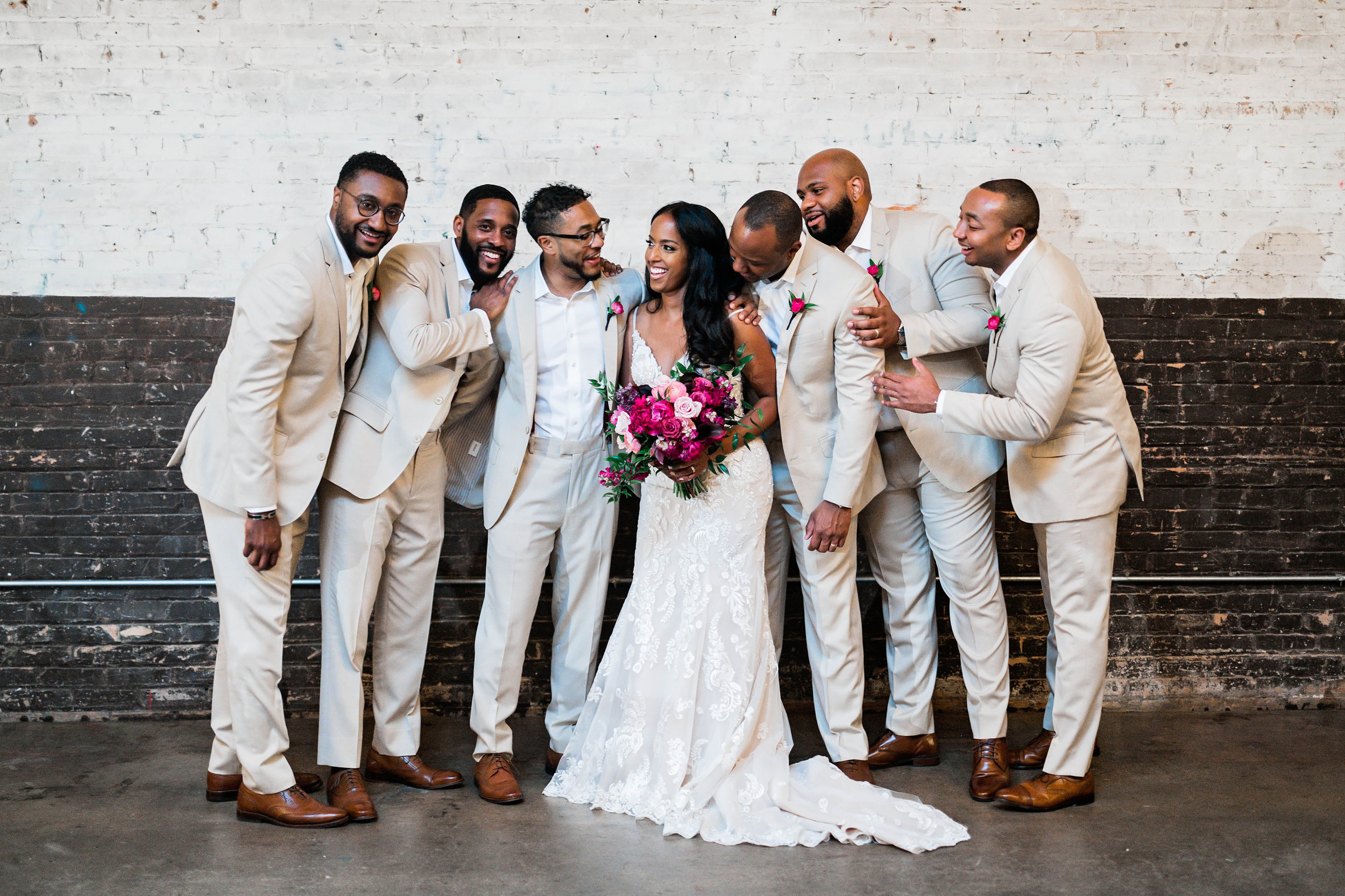 Dallas Wedding- Pharris Photography- Ceremony- Sophie + Kellen- Bride & Groomsmen