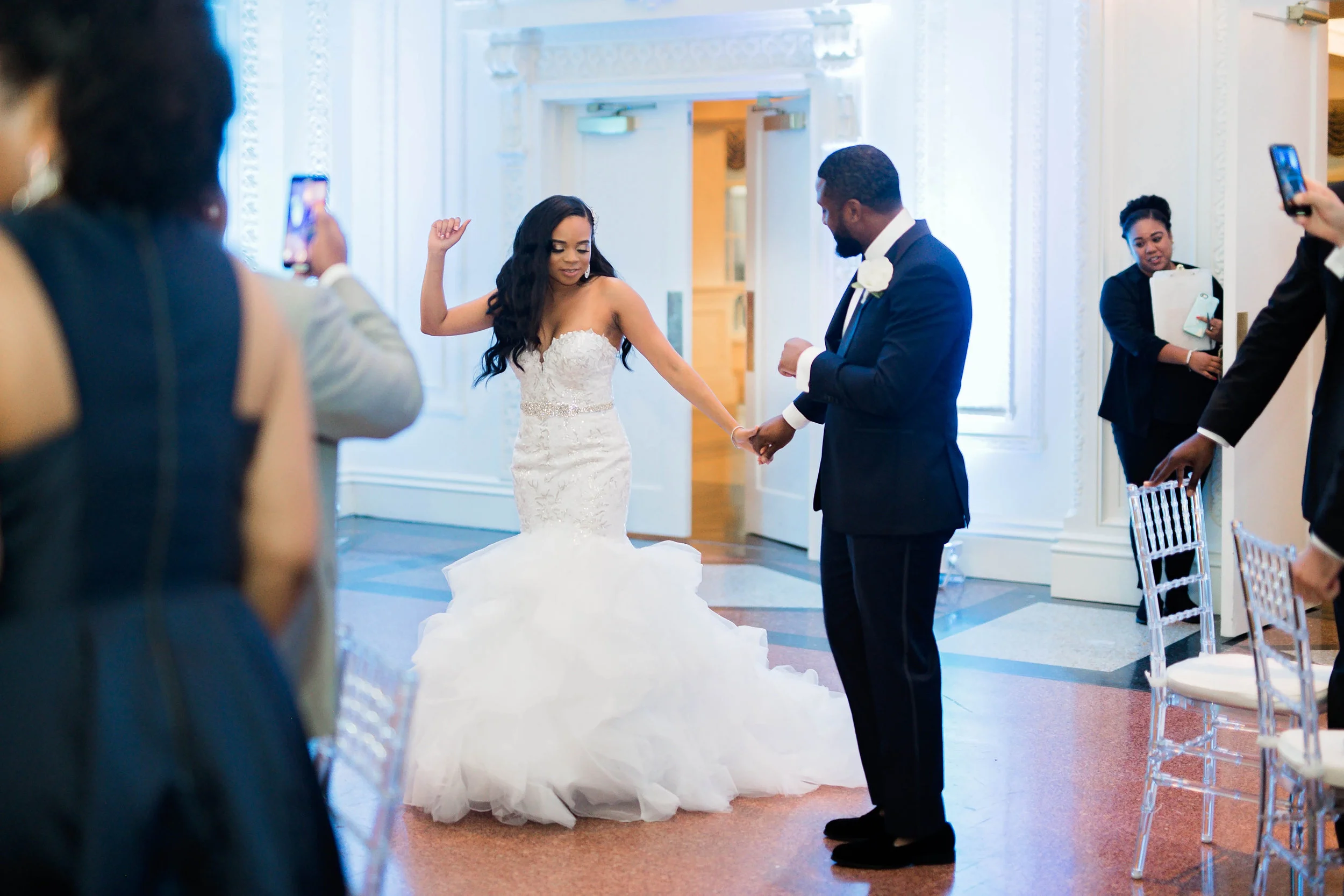 Tulsa Wedding- Pharris Photography- Reception- Darla + Quinton- Bride & Groom